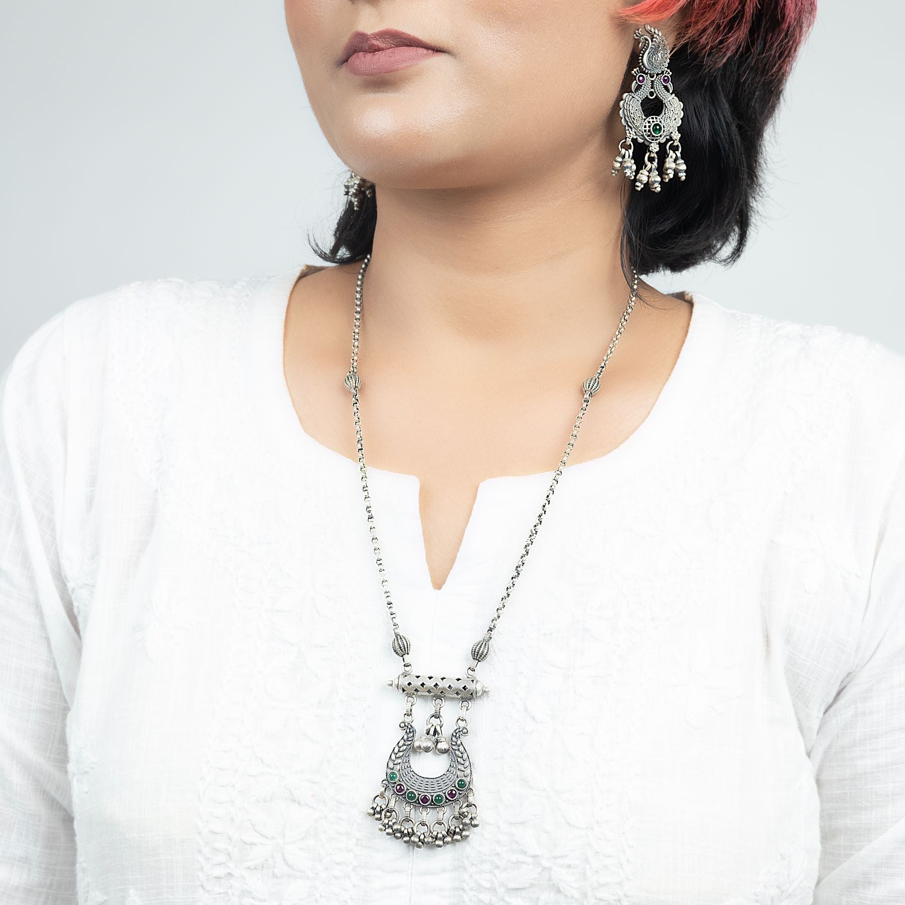 Descend Necklace set With Thin Chain silverhousebyrj