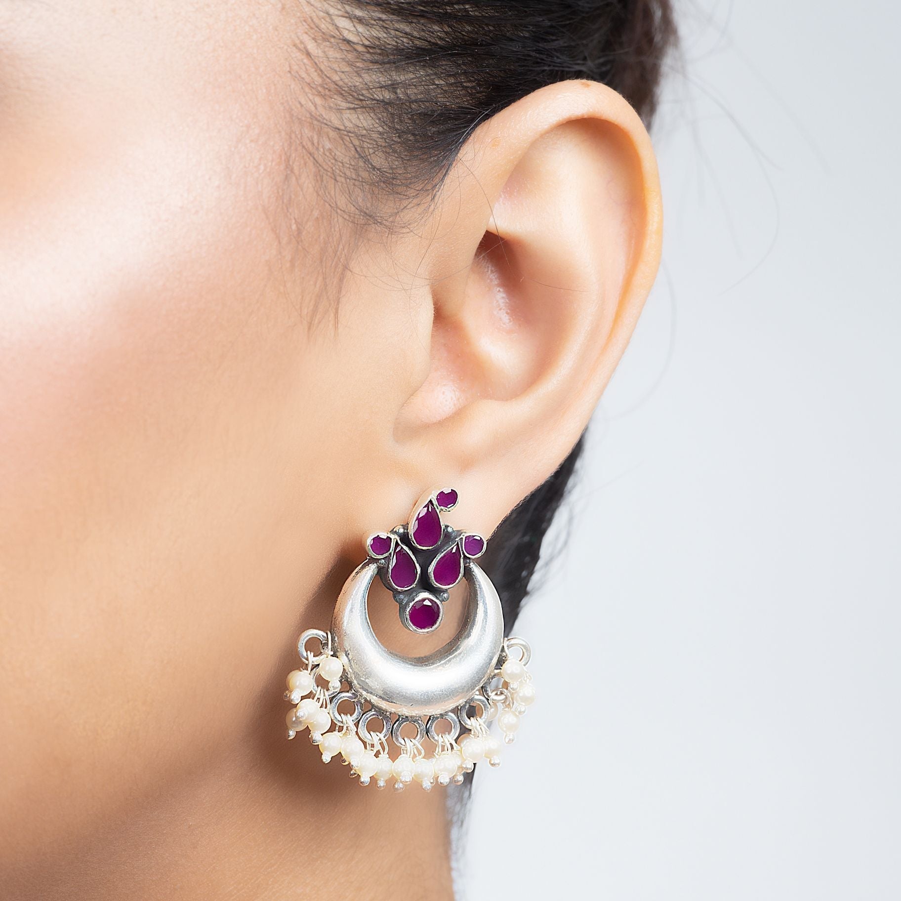 Elegant Chandbali Drop Earrings silverhousebyrj