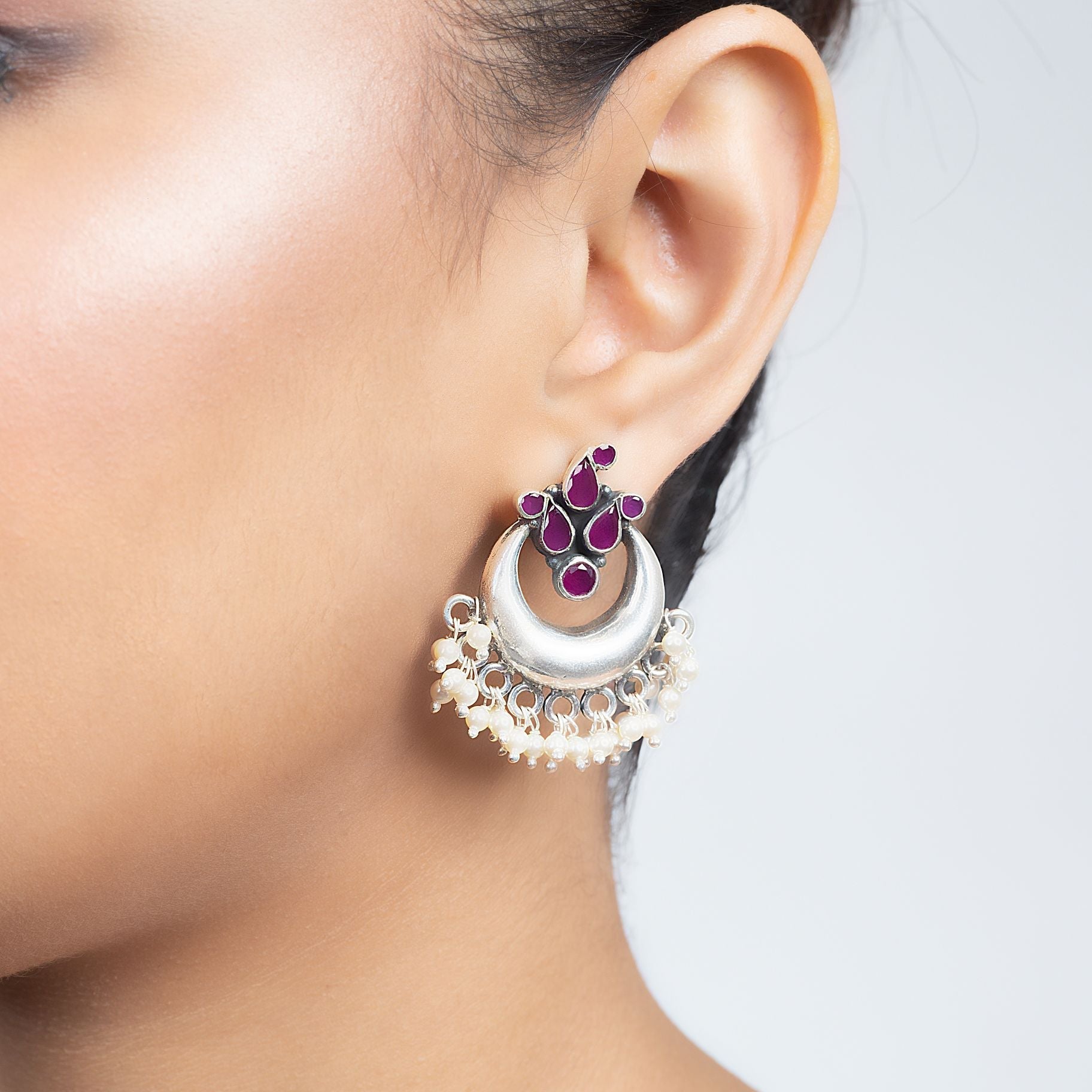 Elegant Chandbali Drop Earrings silverhousebyrj