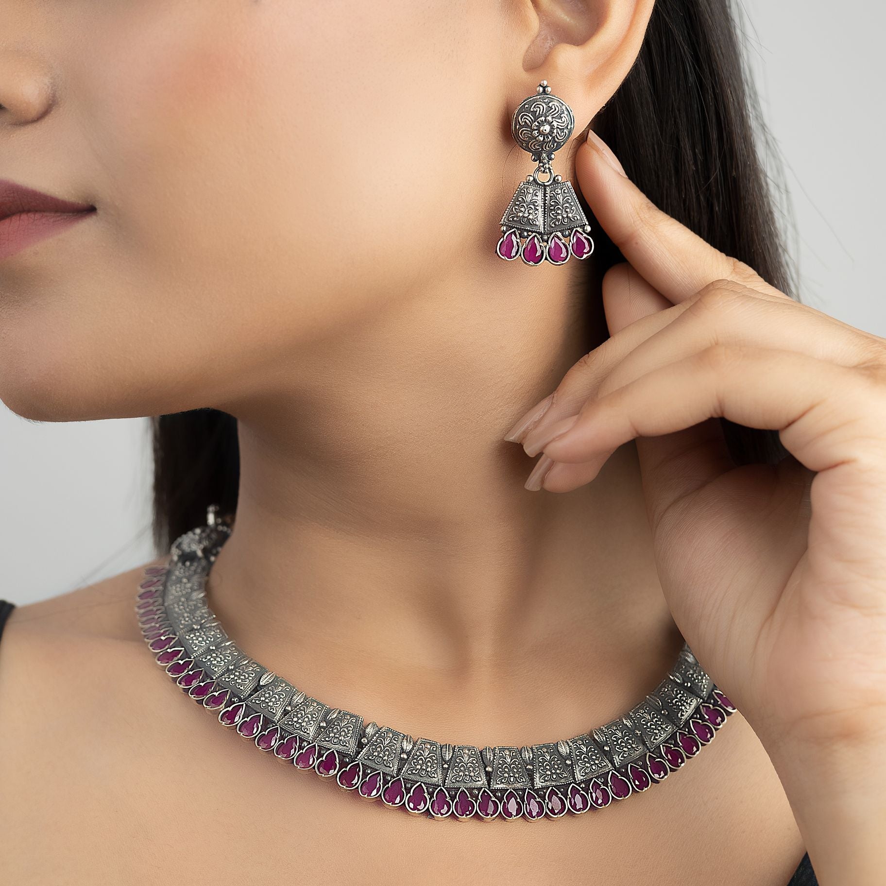 Eternal Wisdom Tribal Necklace Set silverhousebyrj