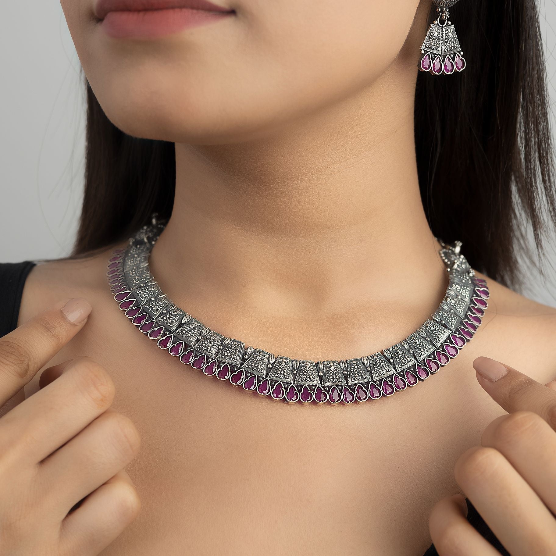 Eternal Wisdom Tribal Necklace Set silverhousebyrj