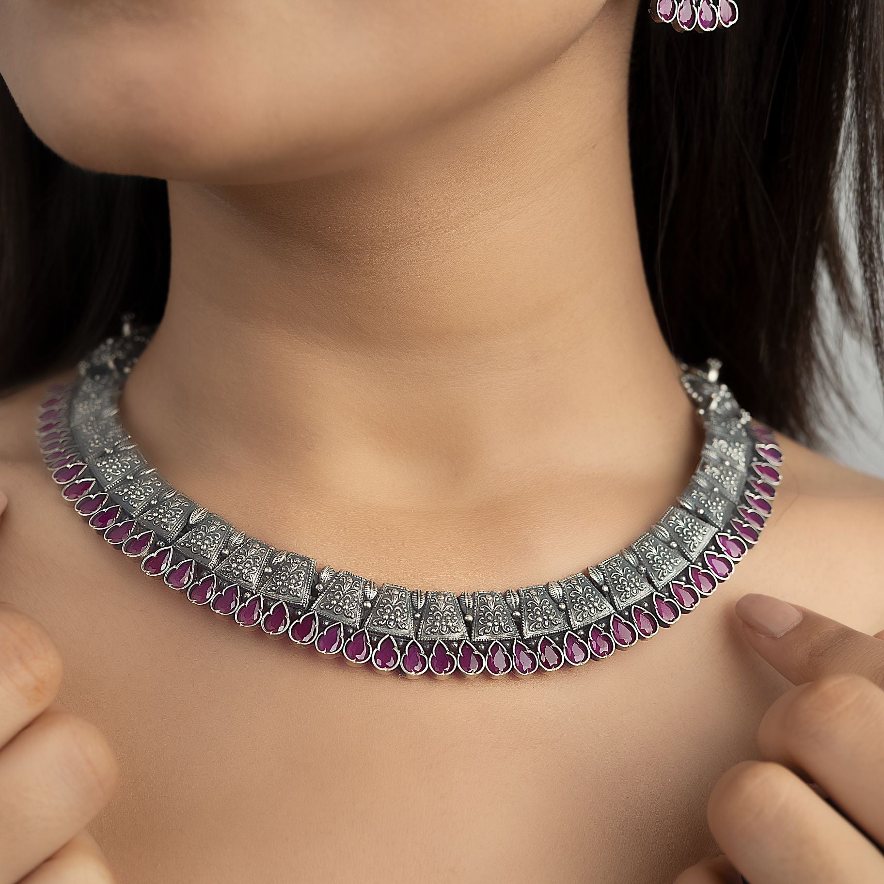 Eternal Wisdom Tribal Necklace Set silverhousebyrj