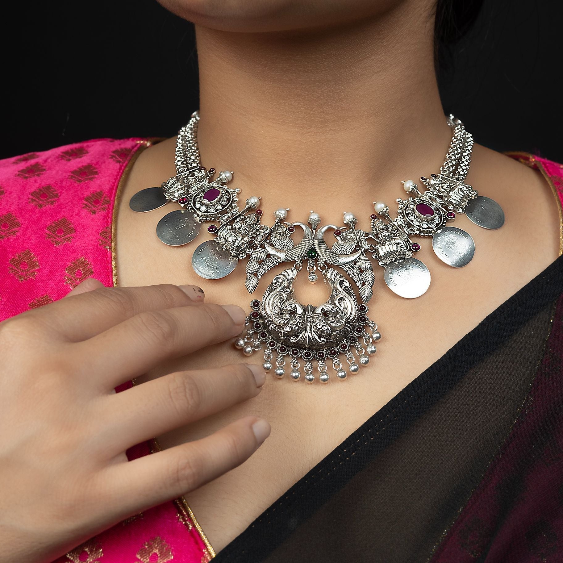 Exclusive Divine Laxmi Ji Necklace silverhousebyrj