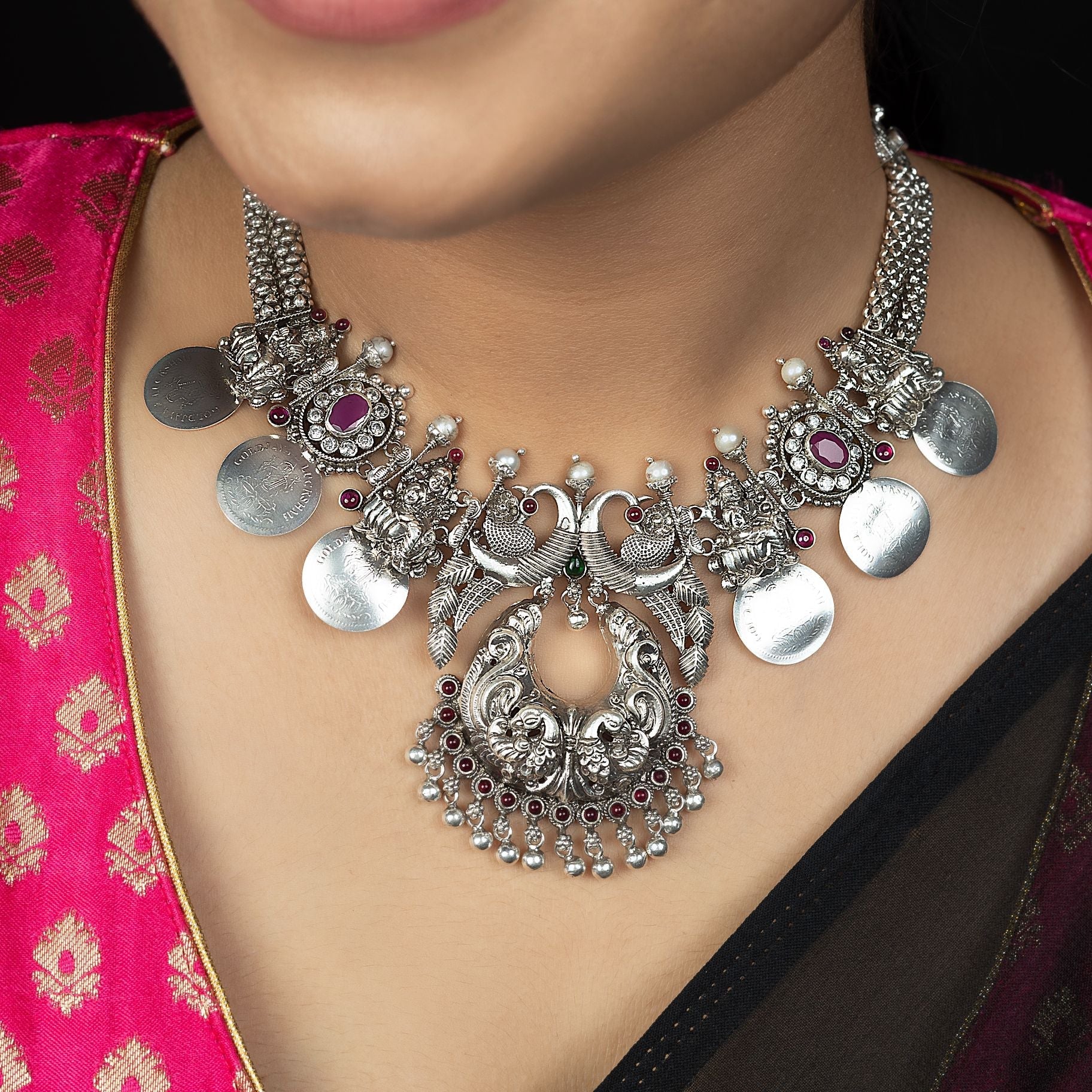 Exclusive Divine Laxmi Ji Necklace silverhousebyrj