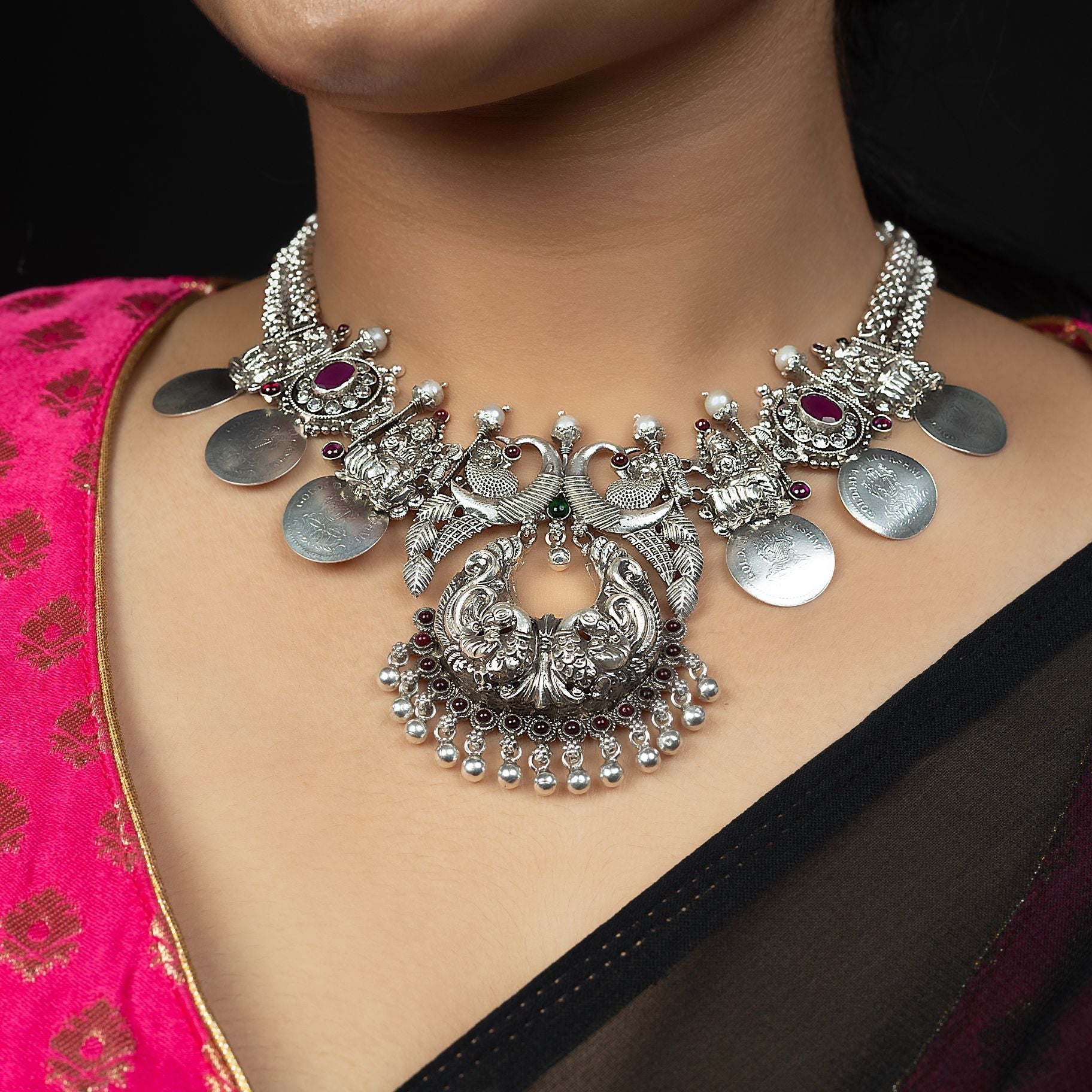 Exclusive Divine Laxmi Ji Necklace silverhousebyrj
