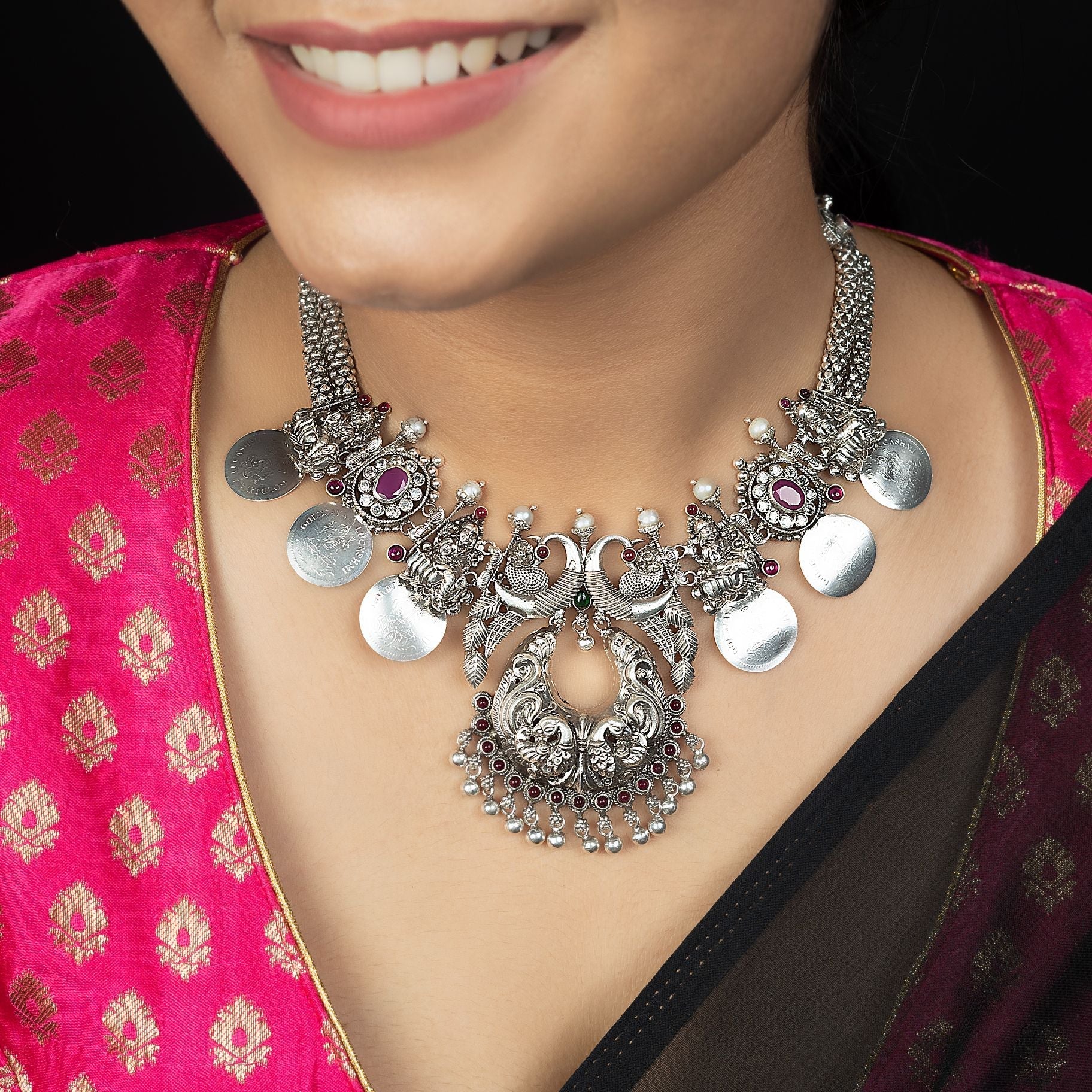Exclusive Divine Laxmi Ji Necklace silverhousebyrj