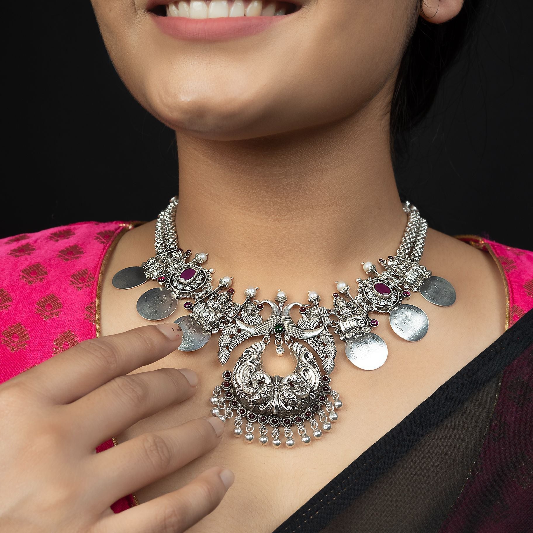 Exclusive Divine Laxmi Ji Necklace silverhousebyrj