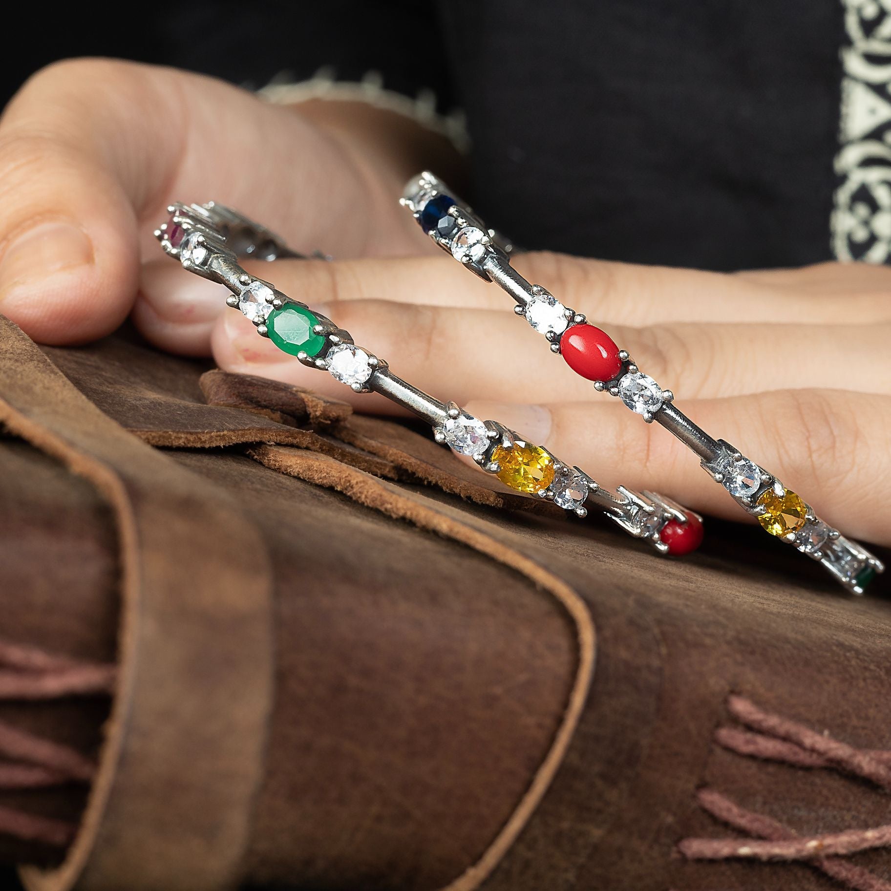 Exclusive Navratna Bangles silverhousebyrj