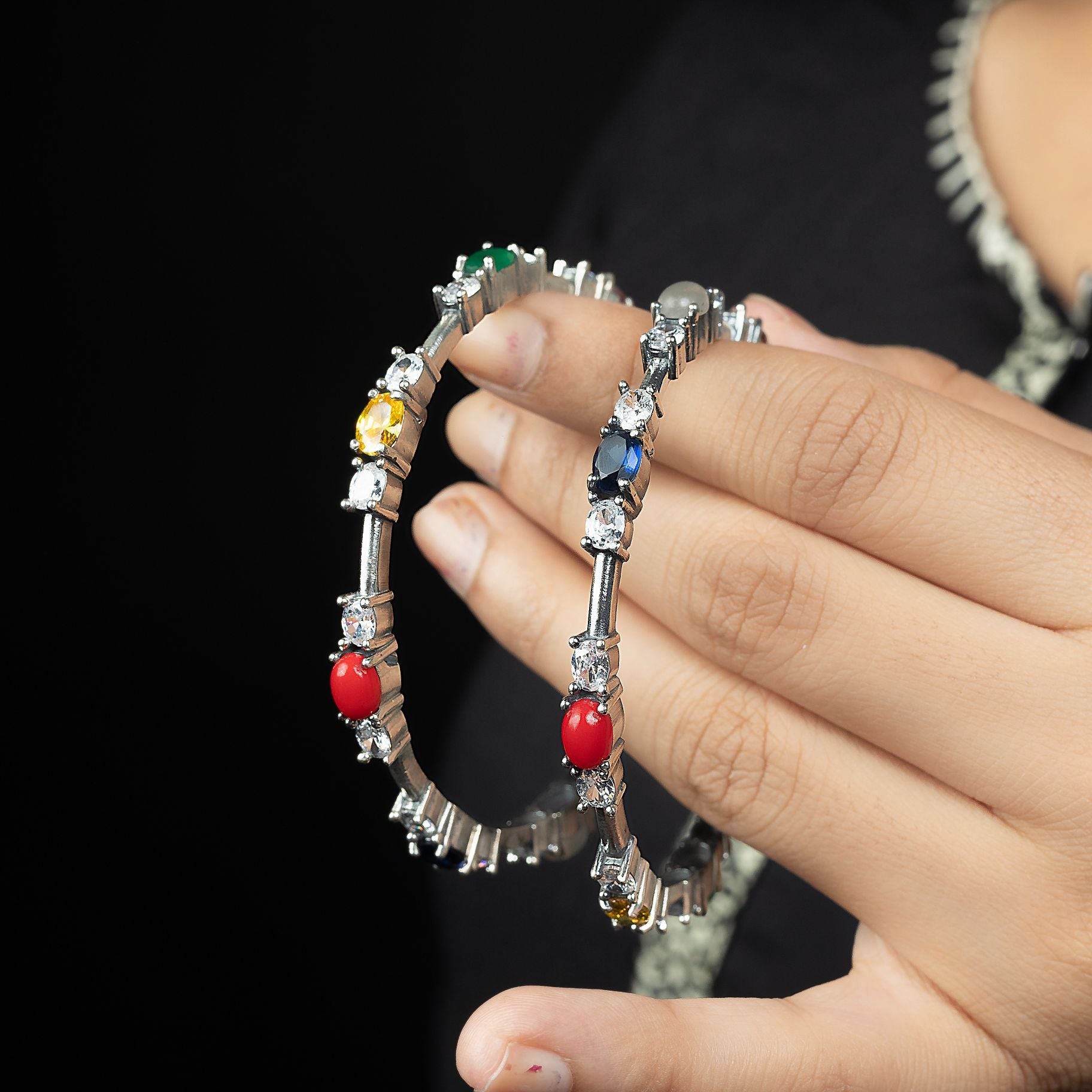 Exclusive Navratna Bangles silverhousebyrj