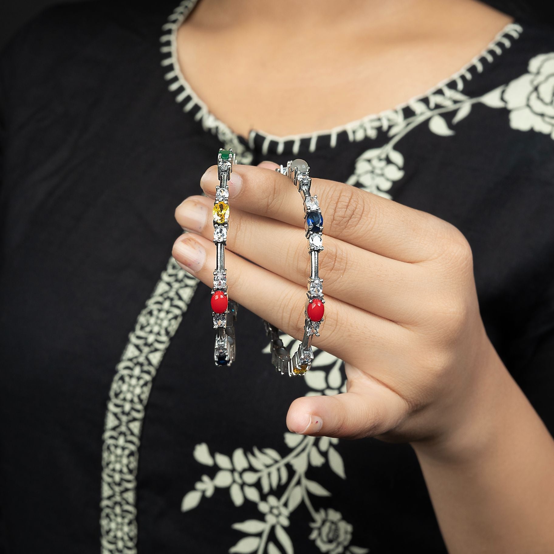 Exclusive Navratna Bangles silverhousebyrj