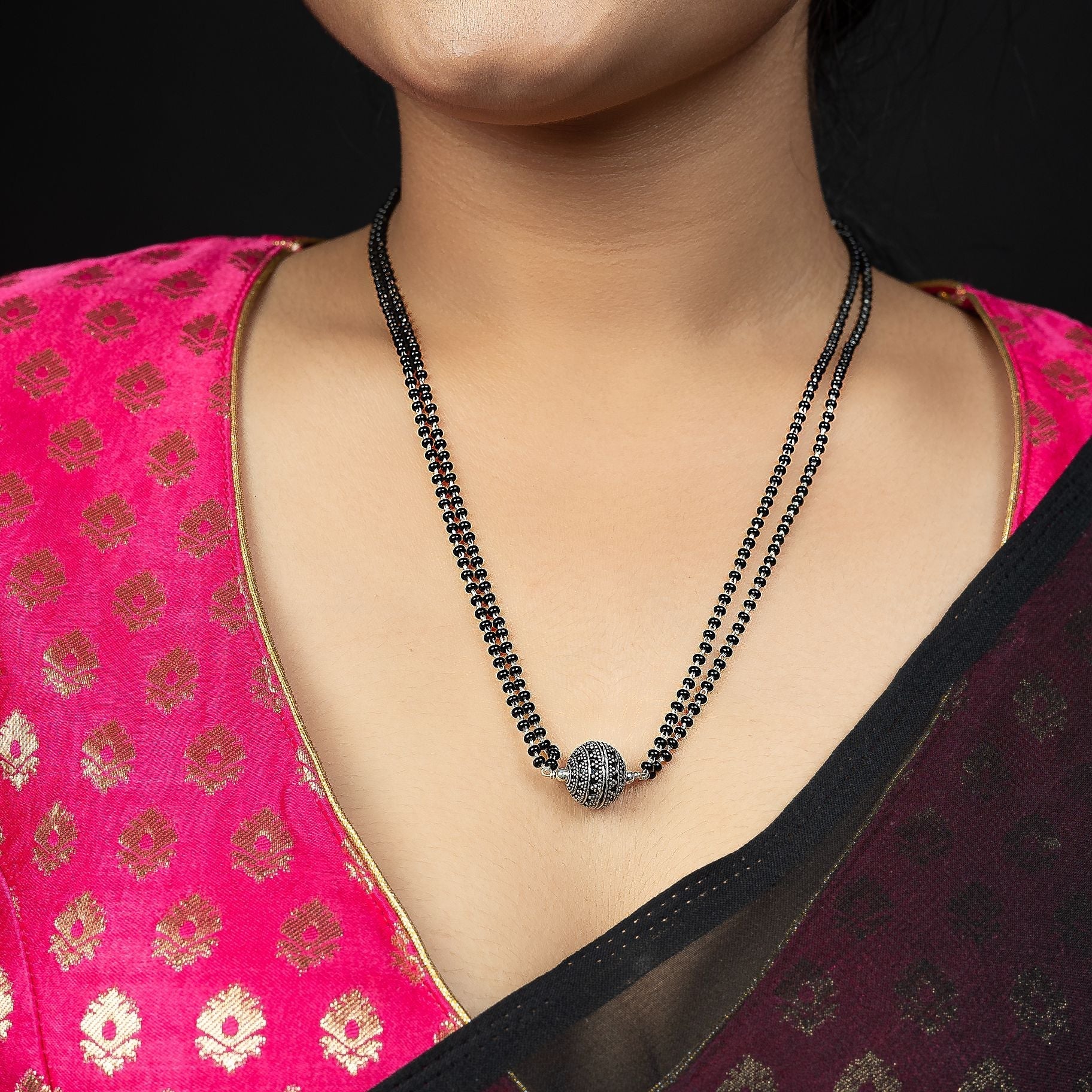 Exquisite Mangalsutra With Double Liner Chain silverhousebyrj