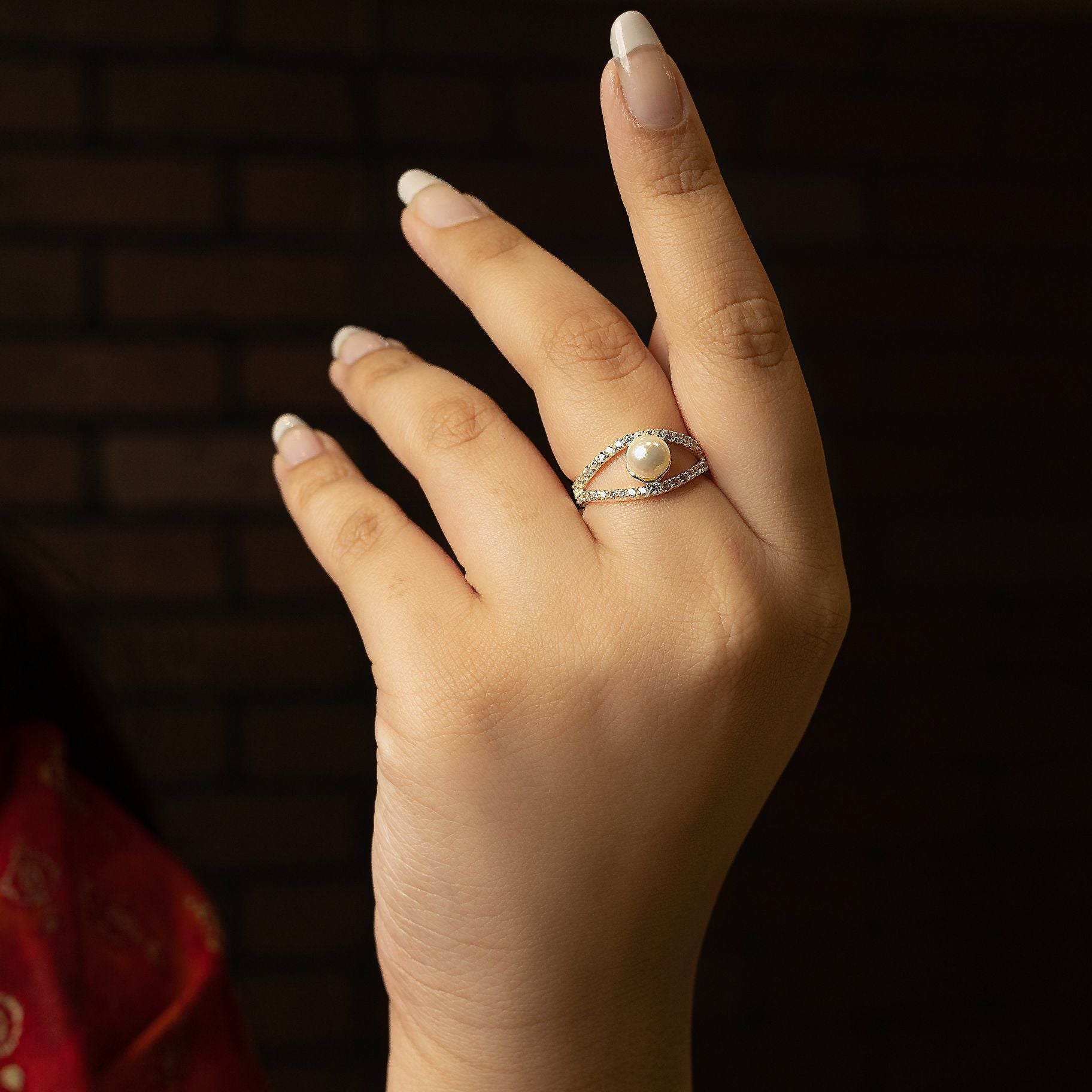 Exquisite Moti Ring silverhousebyrj