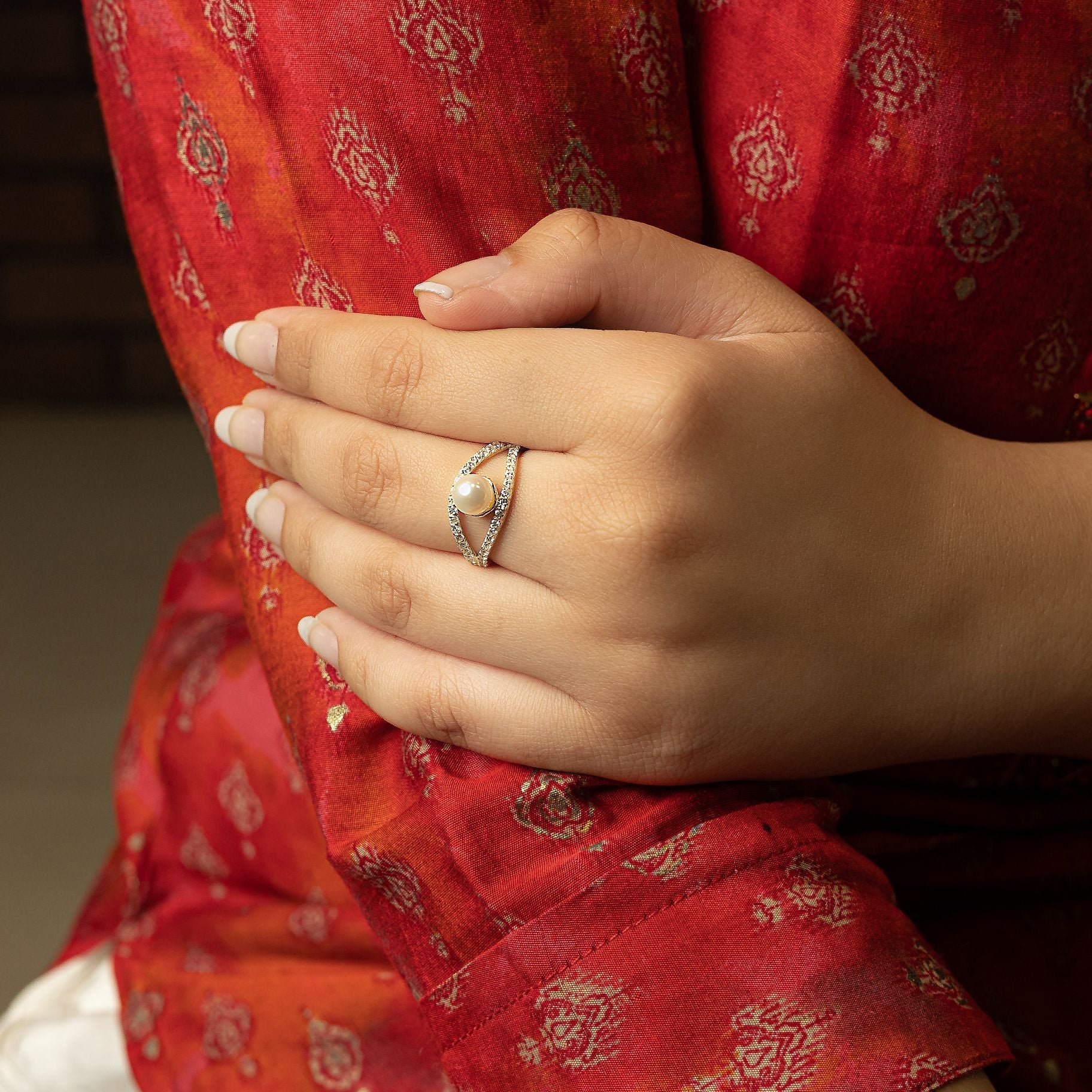 Exquisite Moti Ring silverhousebyrj