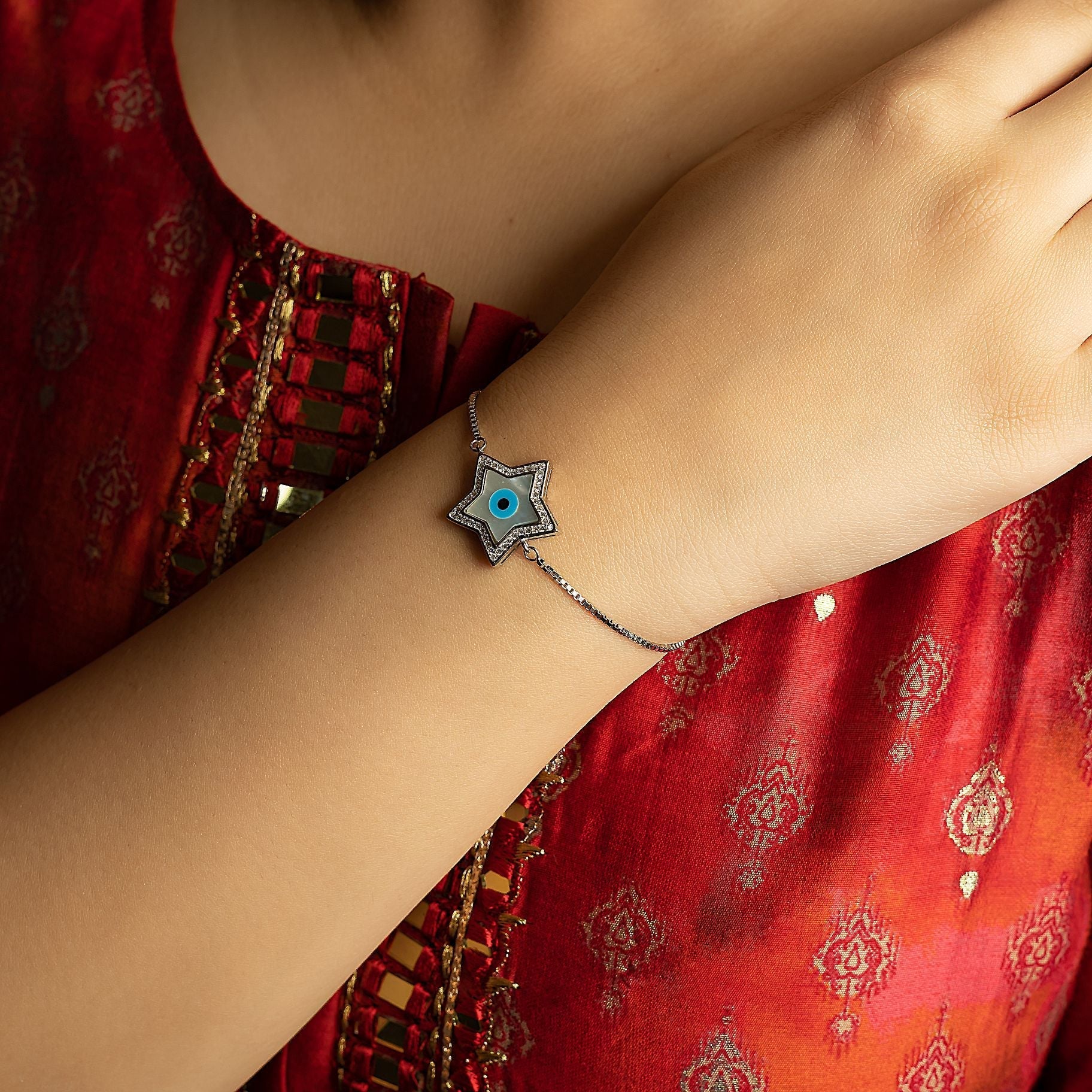 Fanciable Star Evil-Eye Bracelet silverhousebyrj