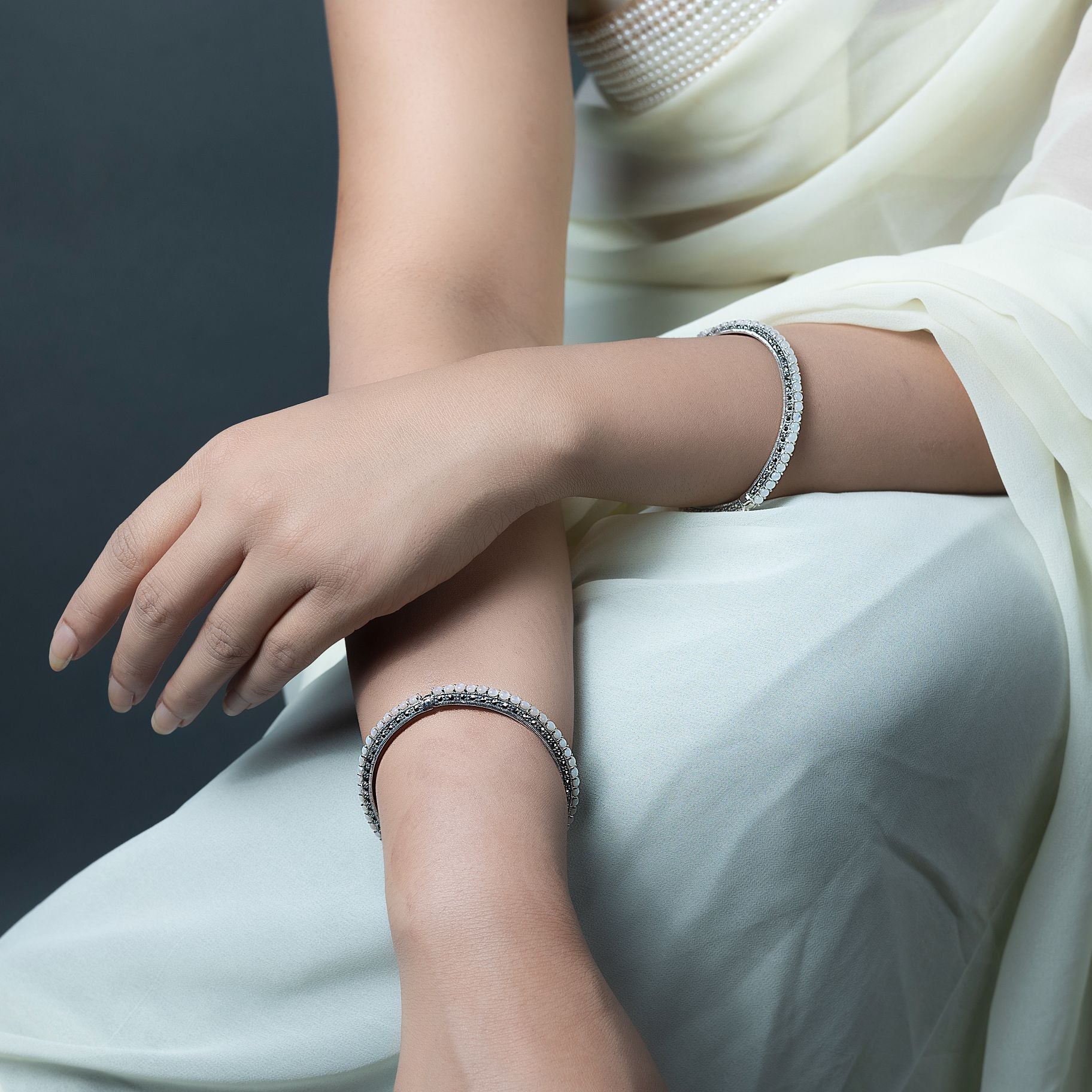 Glamorous Marcasite Bangles silverhousebyrj