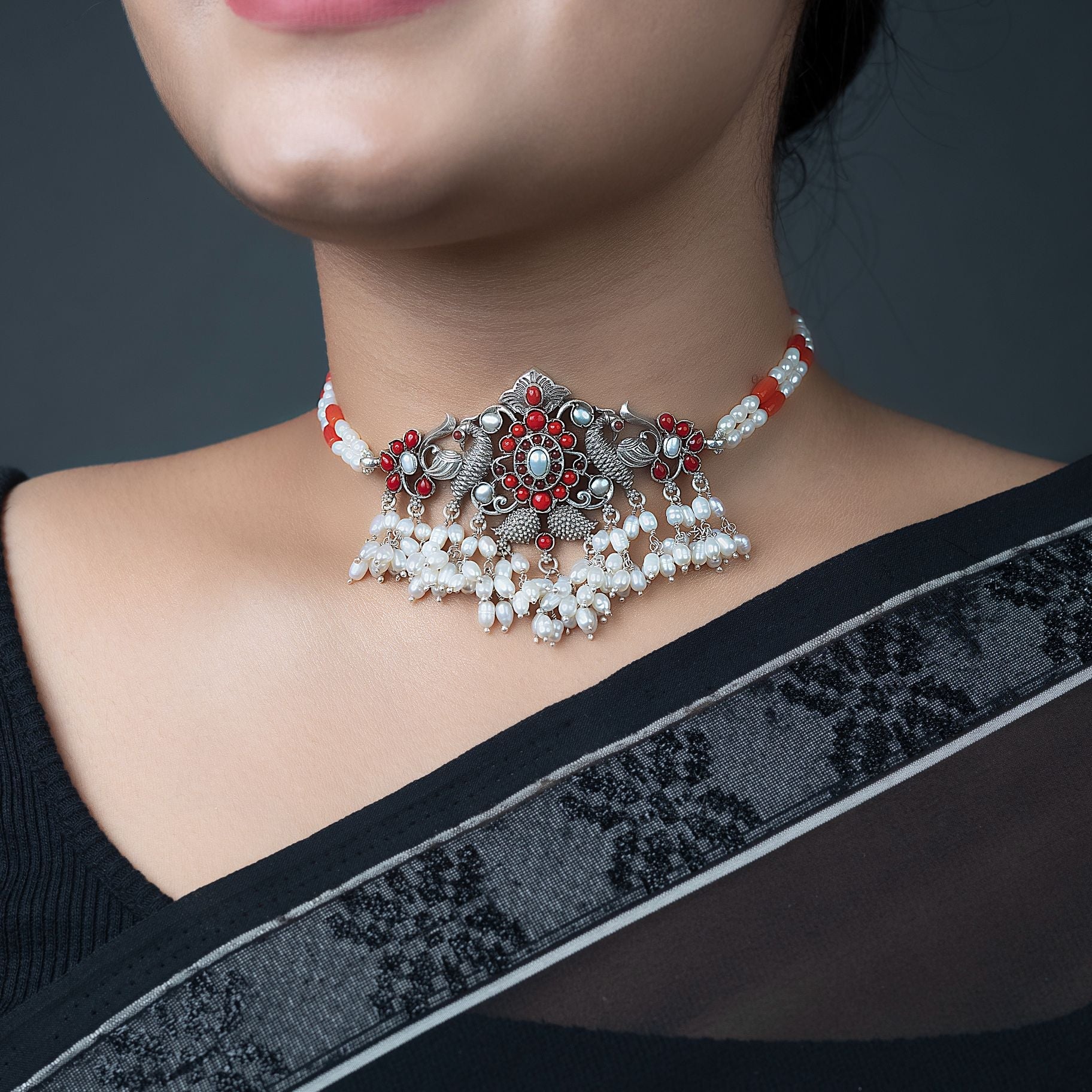 Glamorous Silver Celestial Neckpiece silverhousebyrj