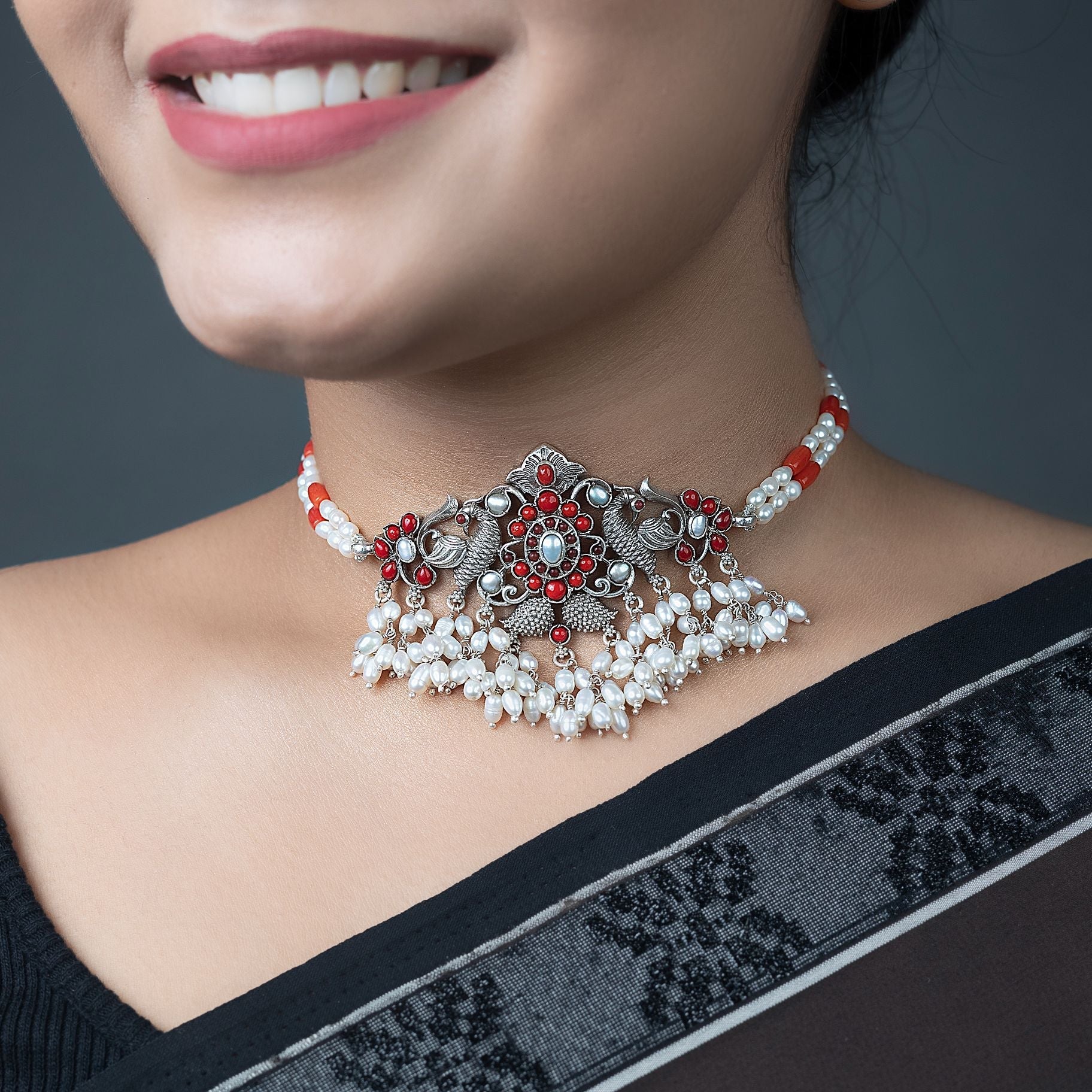 Glamorous Silver Celestial Neckpiece silverhousebyrj
