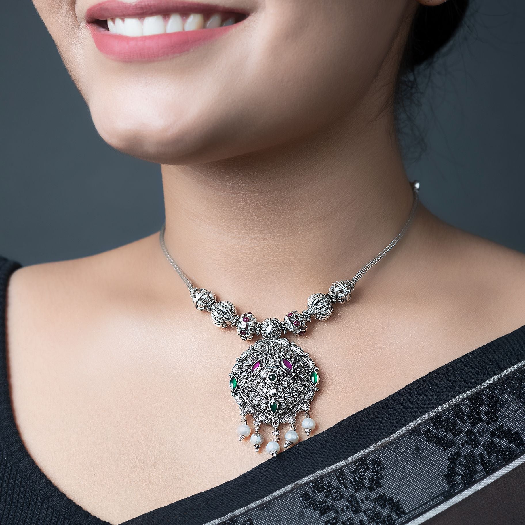 Graceful Pearl Adorned Necklace silverhousebyrj