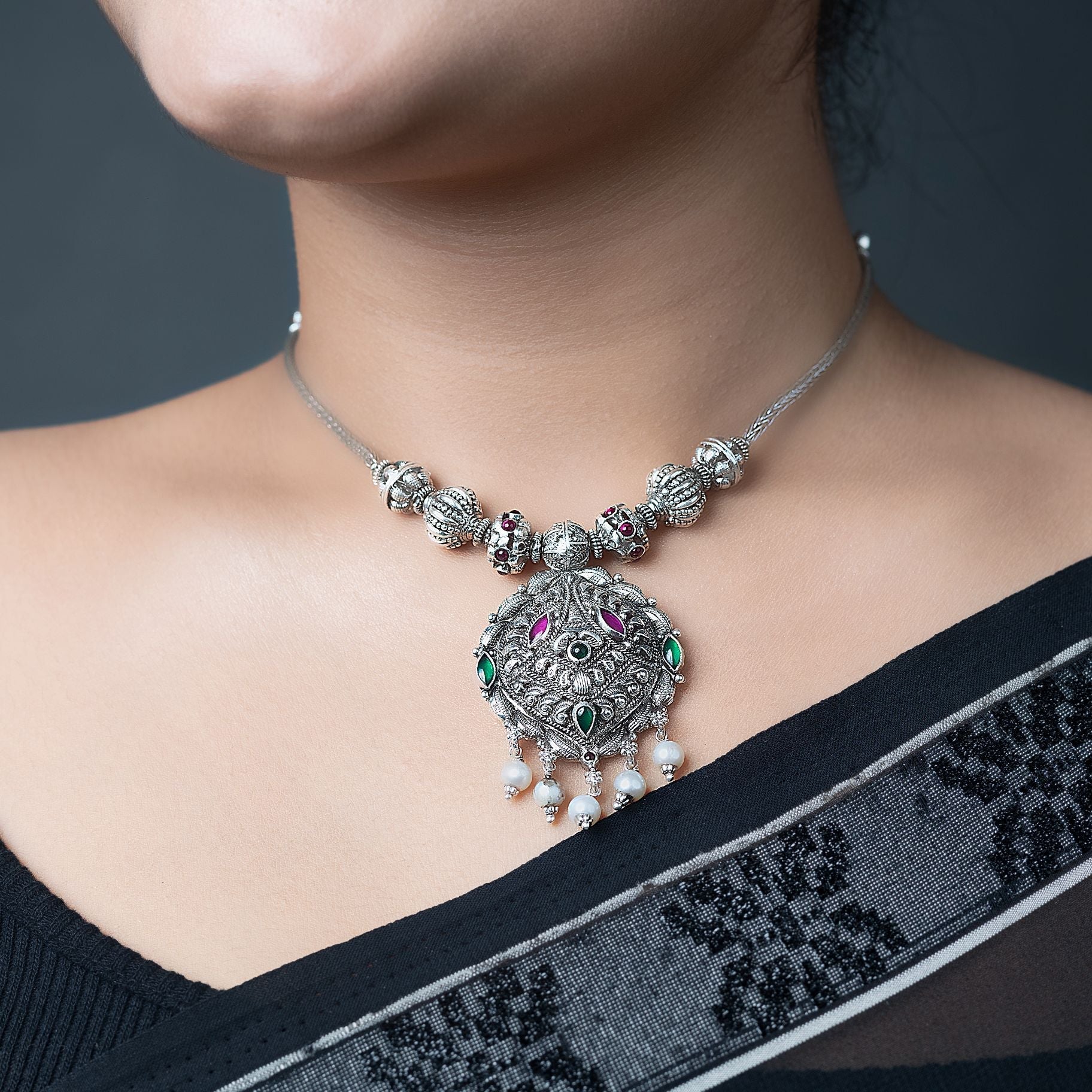 Graceful Pearl Adorned Necklace silverhousebyrj