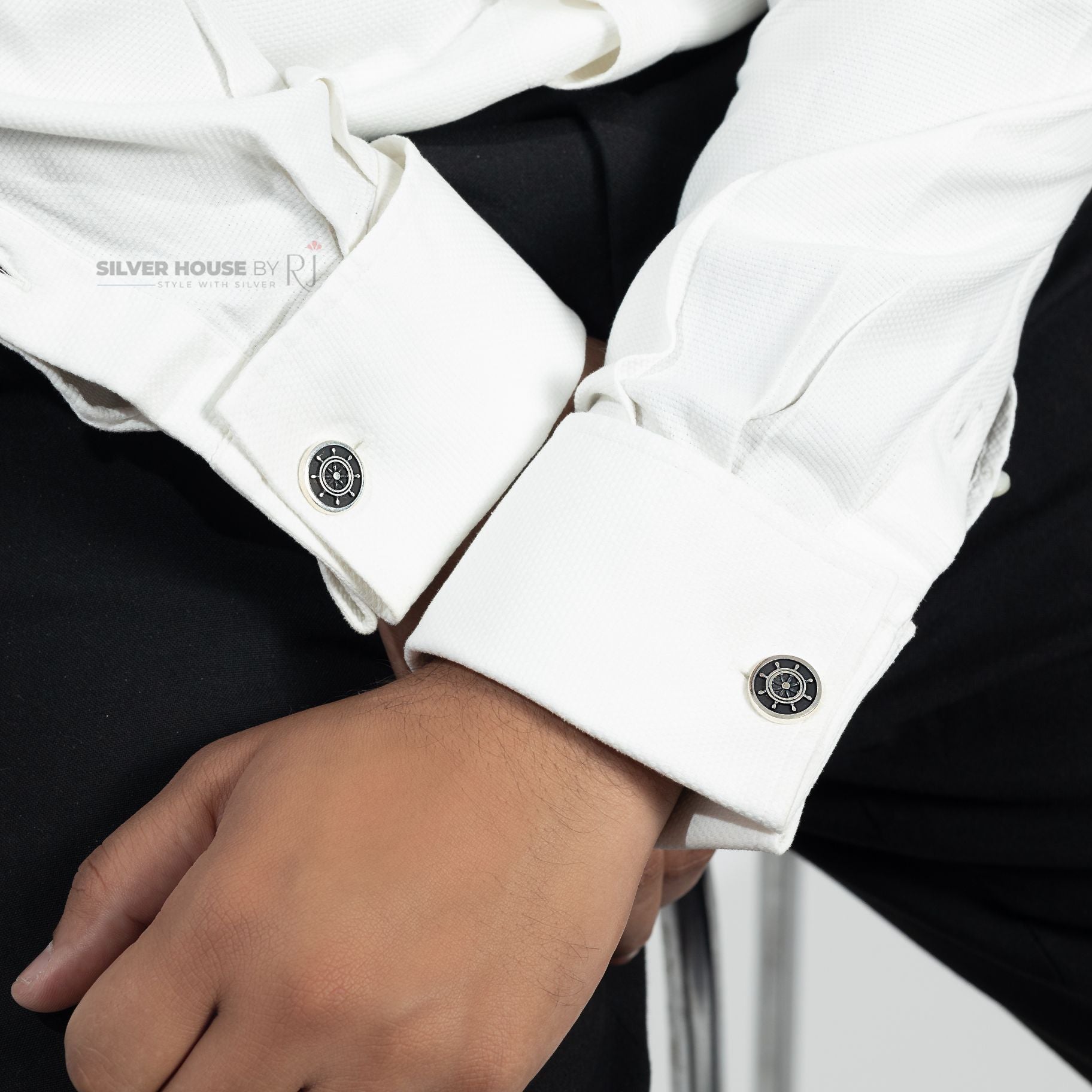 Helm Of the Ship Cufflinks silverhousebyrj