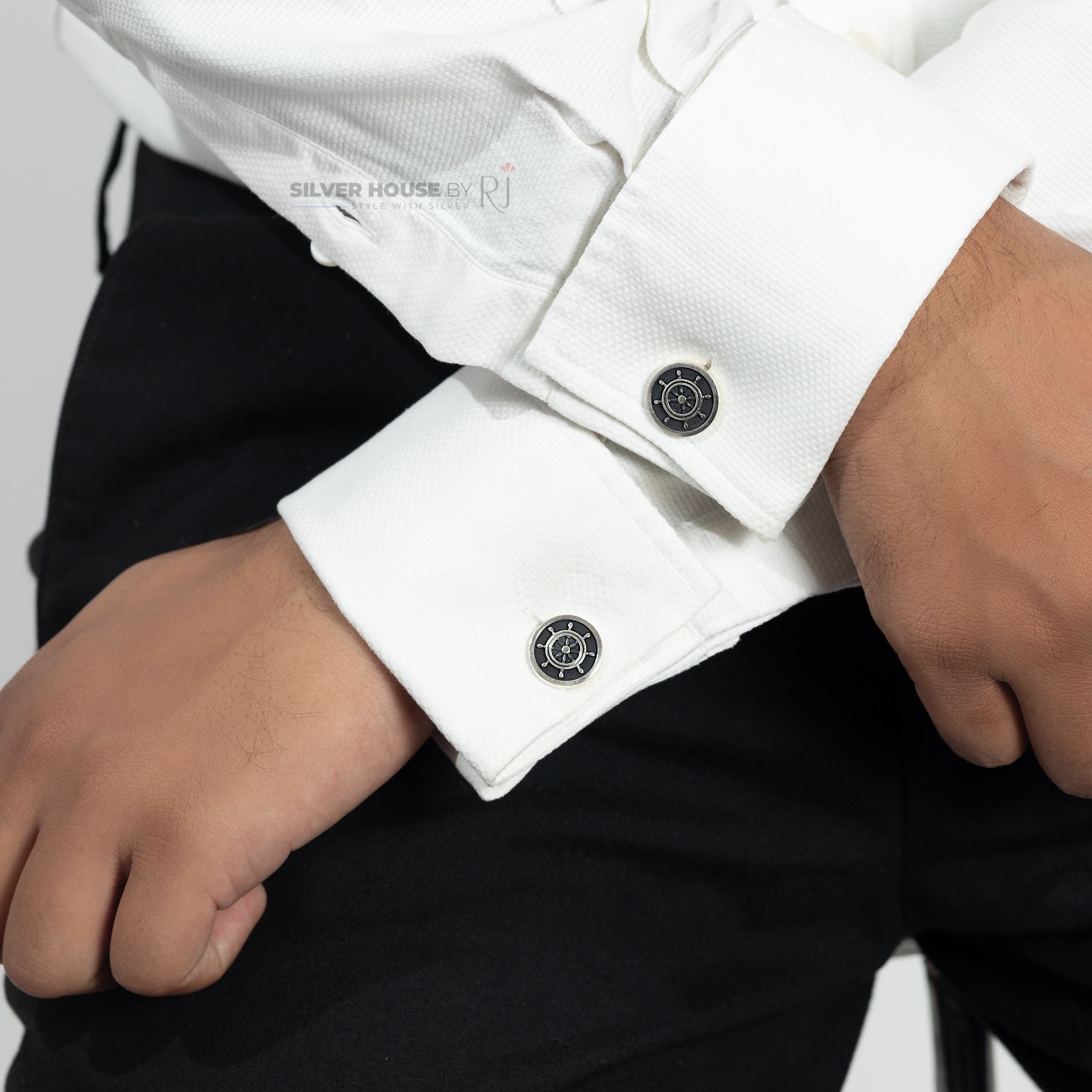 Helm Of the Ship Cufflinks silverhousebyrj