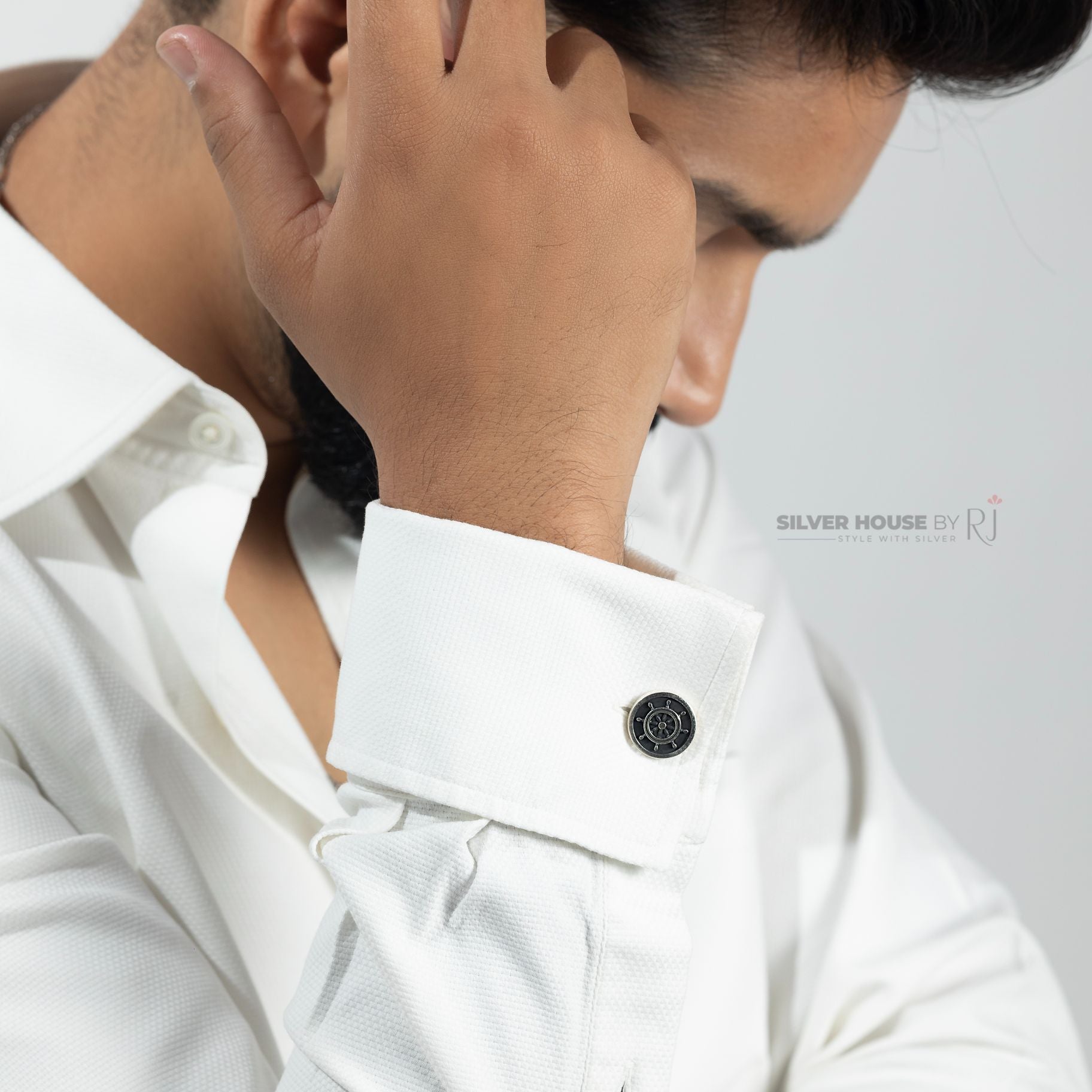 Helm Of the Ship Cufflinks silverhousebyrj