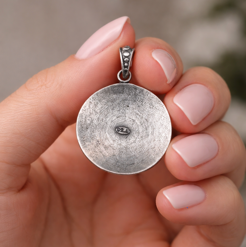 Om Silver Pendant