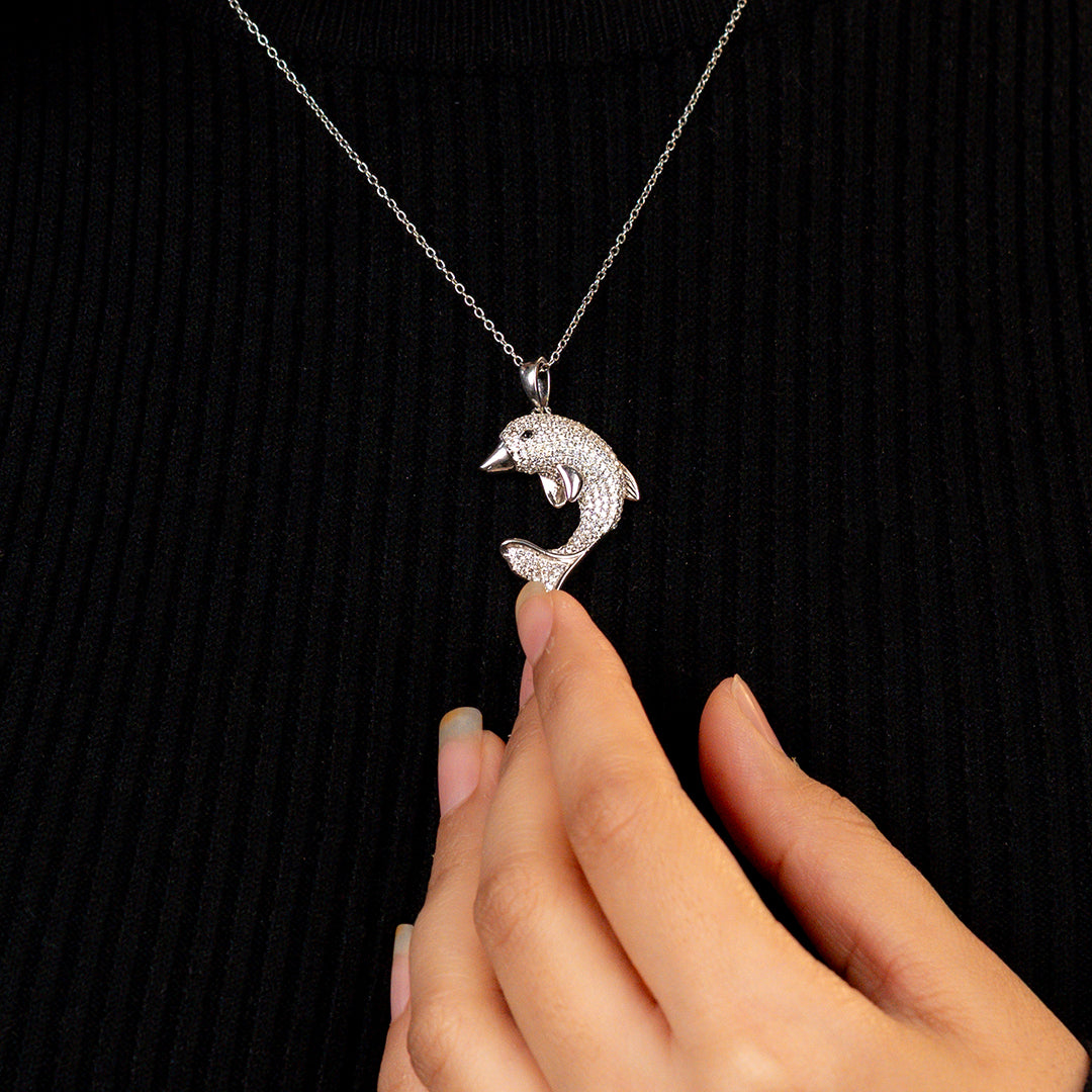Sea Whisper Dolphin Necklace