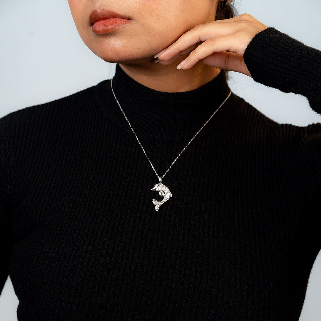 Sea Whisper Dolphin Necklace
