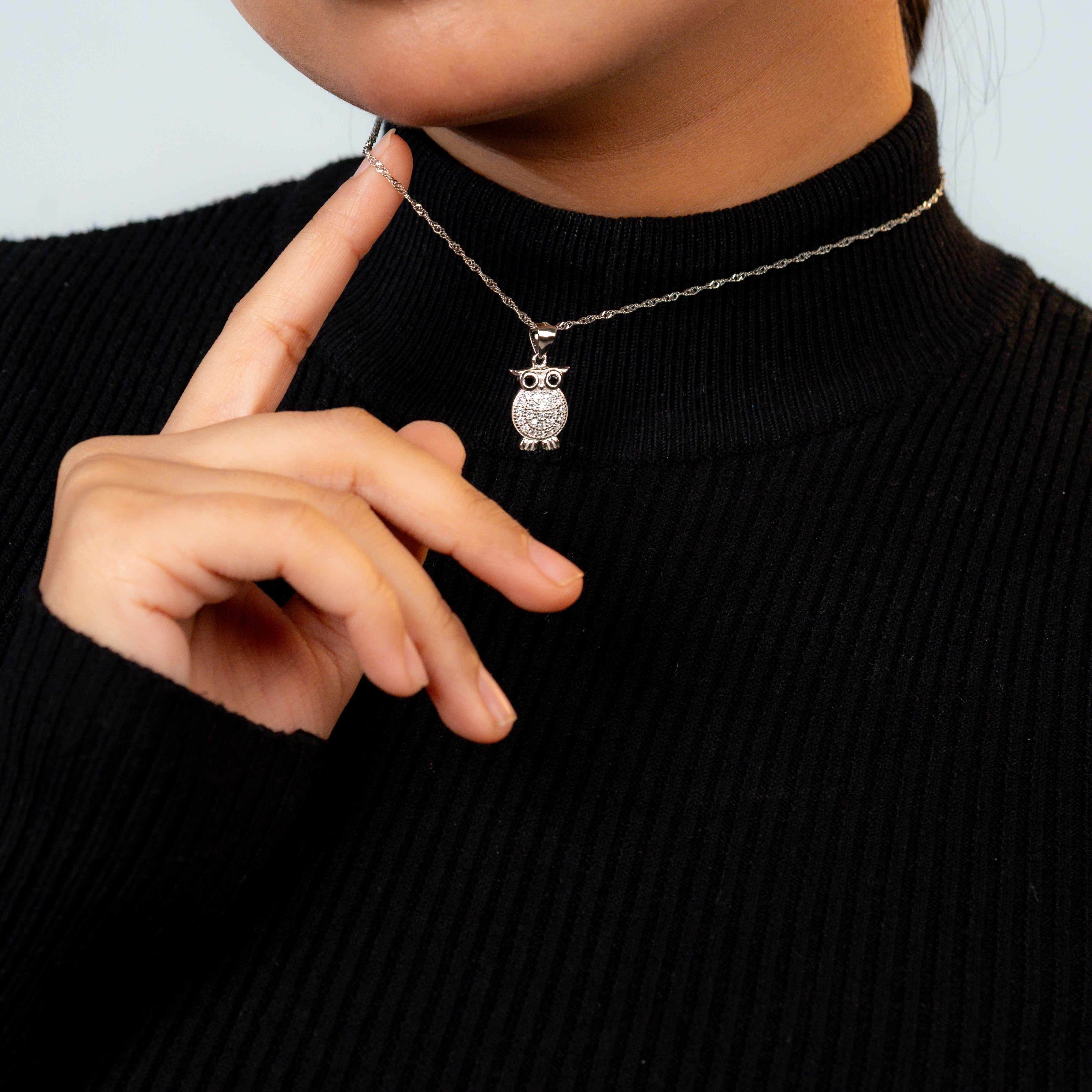 Crystal Owl Necklace