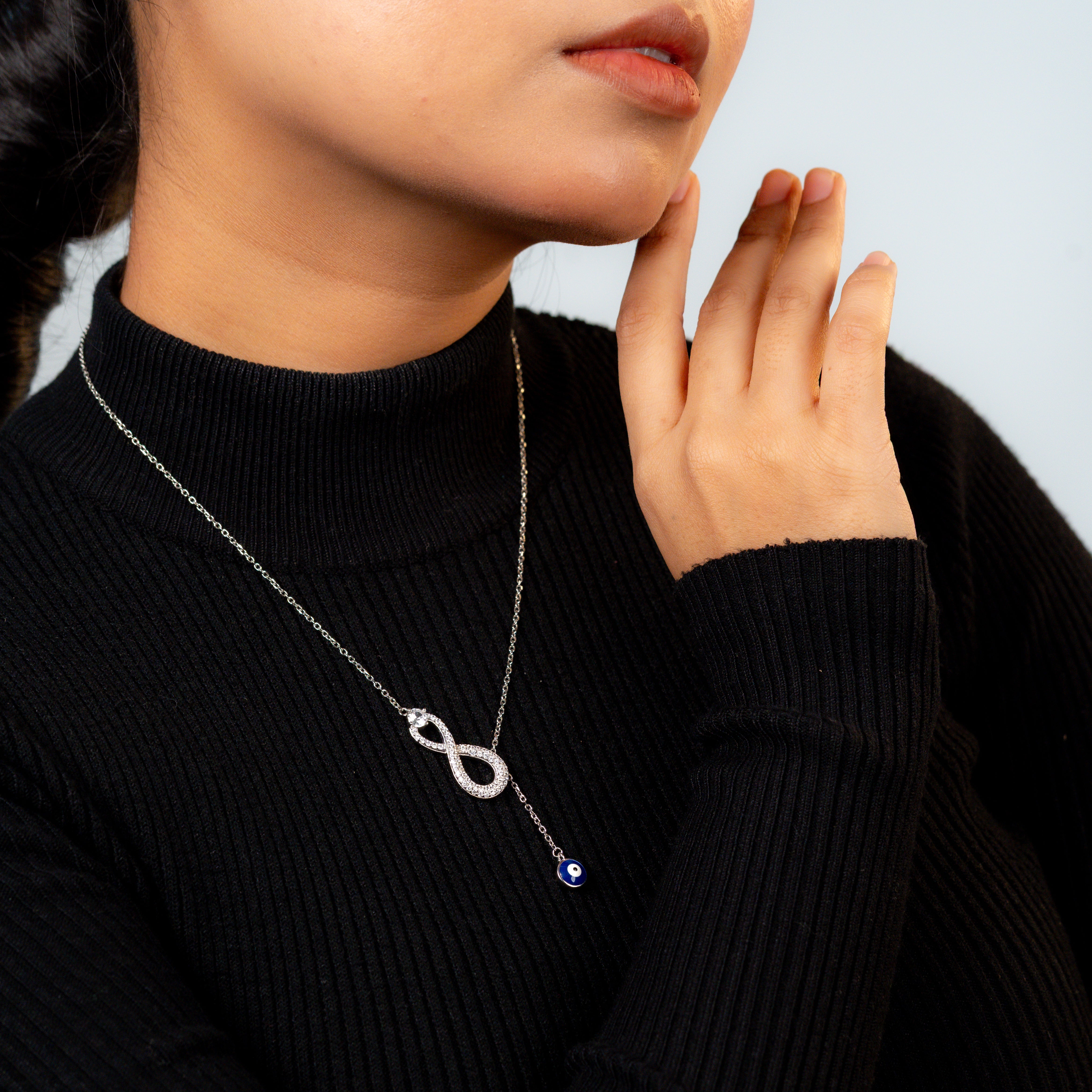 Infinity Evil Eye Necklace