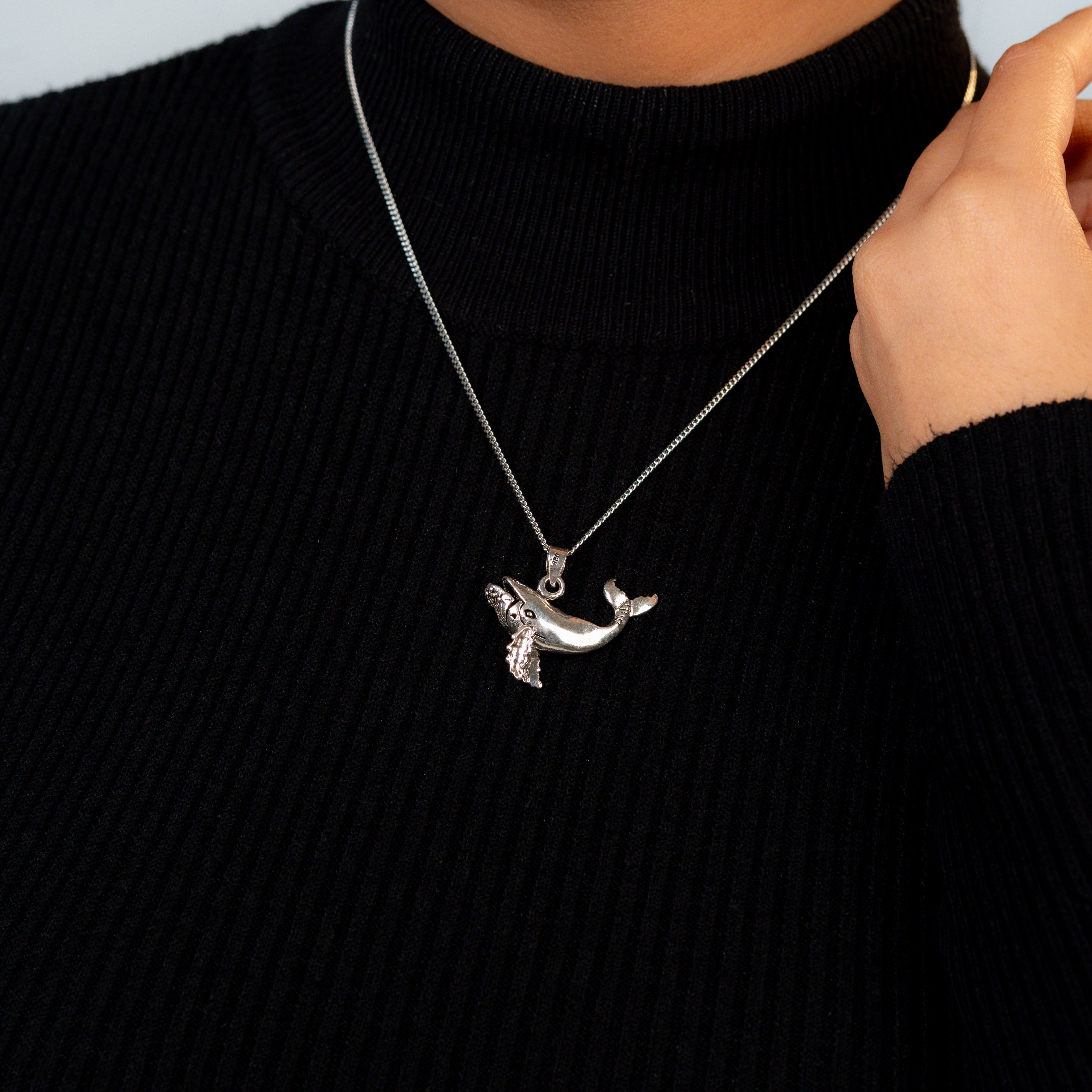 Azure Soul Whale Pendant