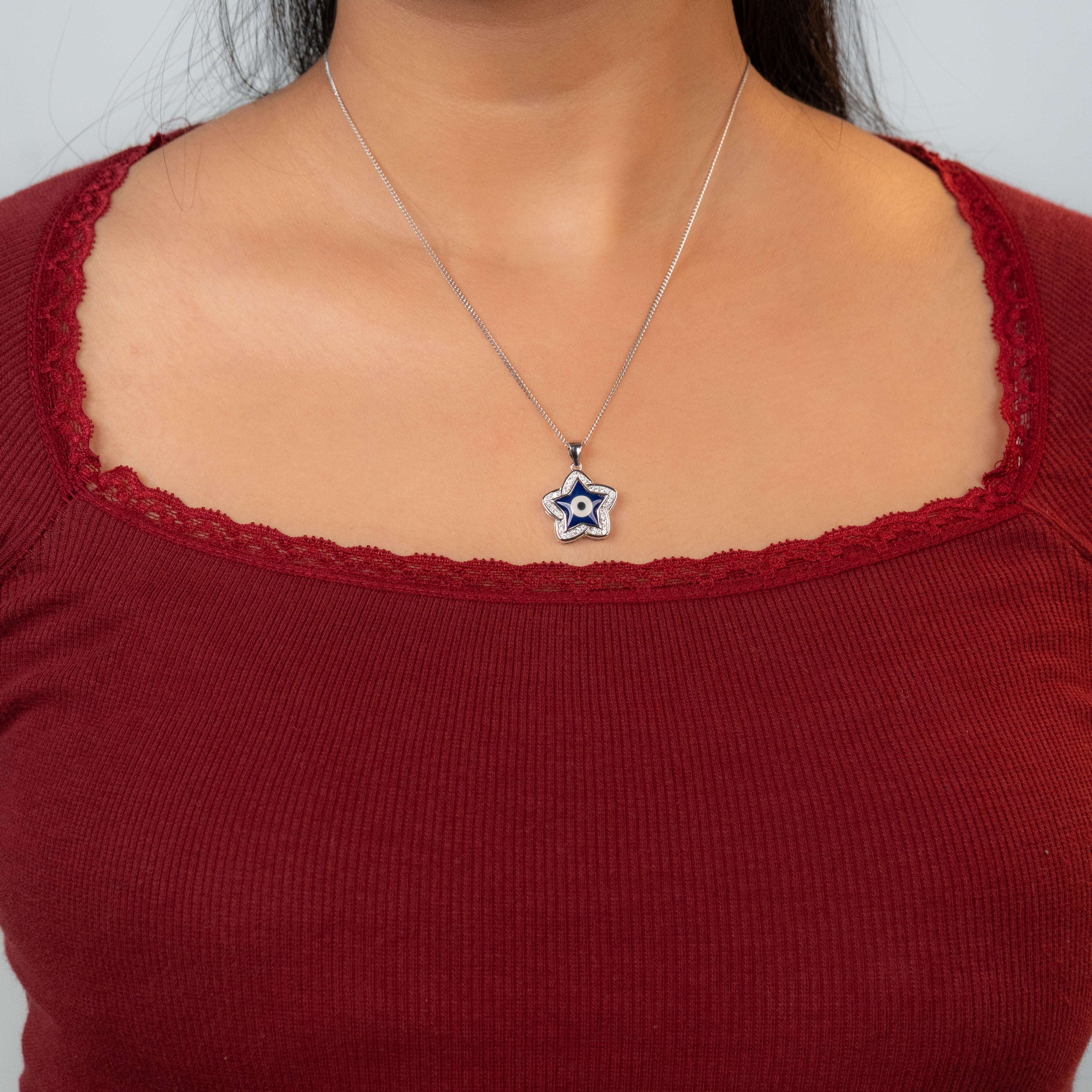 Divine Star Evil Eye Pendant