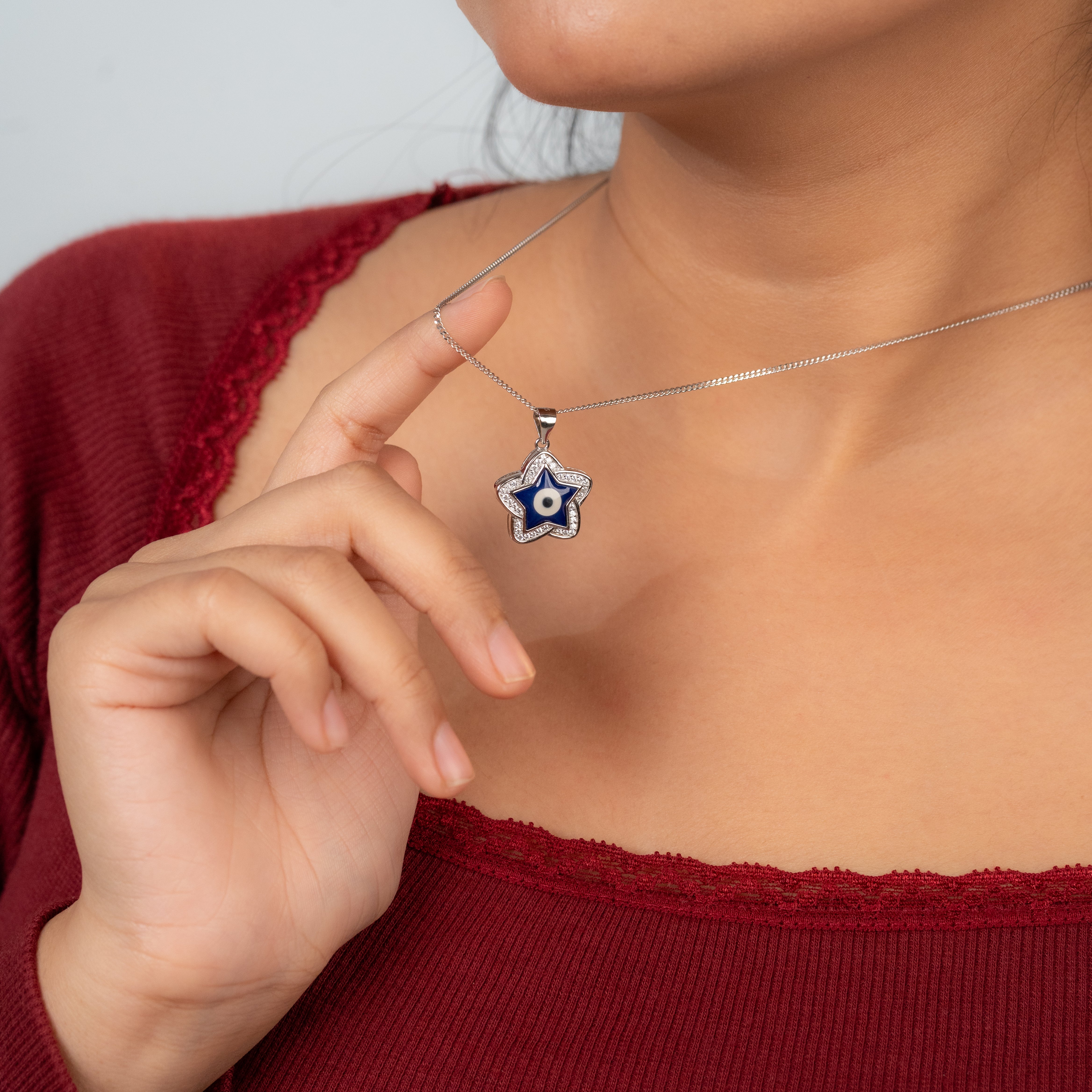 Divine Star Evil Eye Pendant