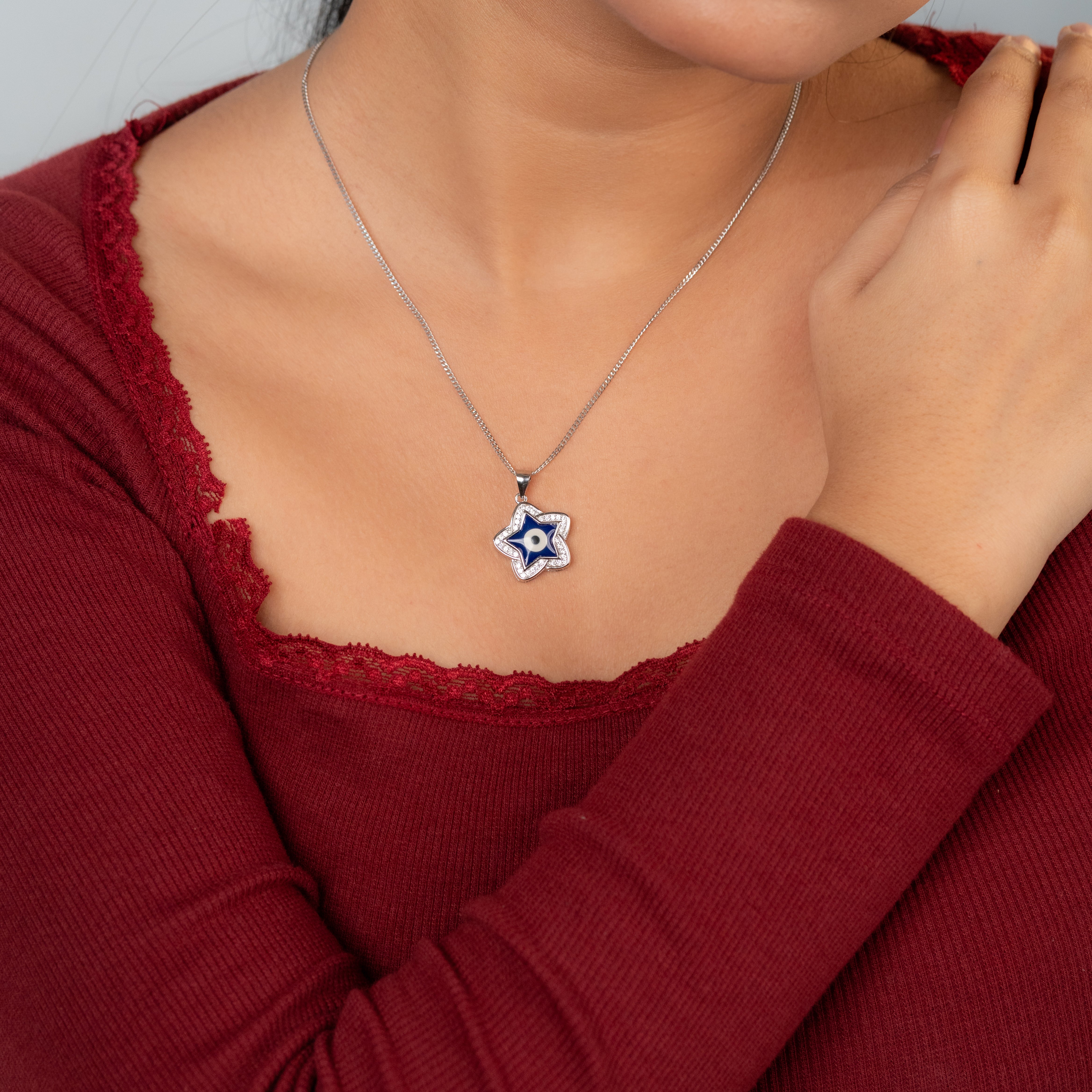Divine Star Evil Eye Pendant
