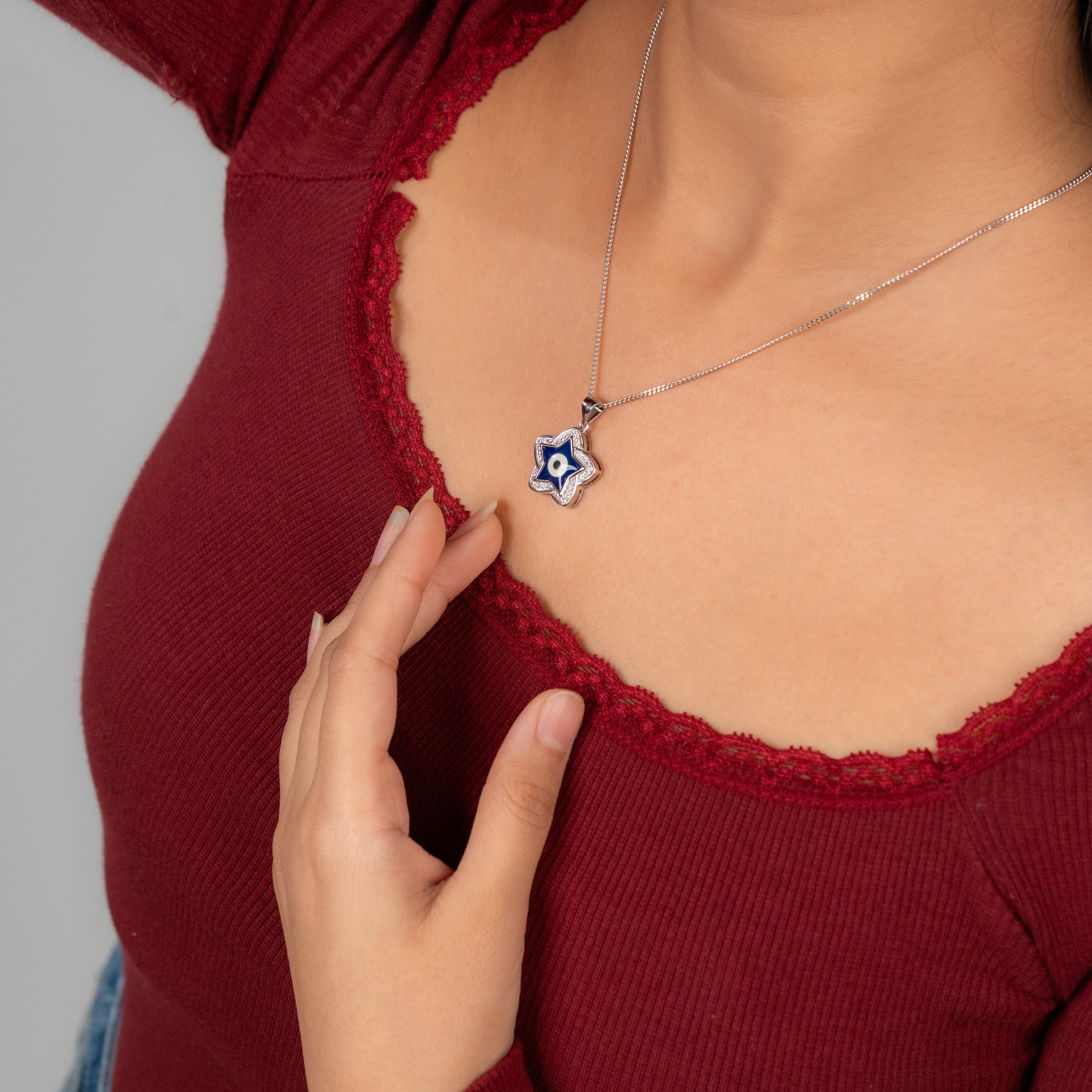 Divine Star Evil Eye Pendant
