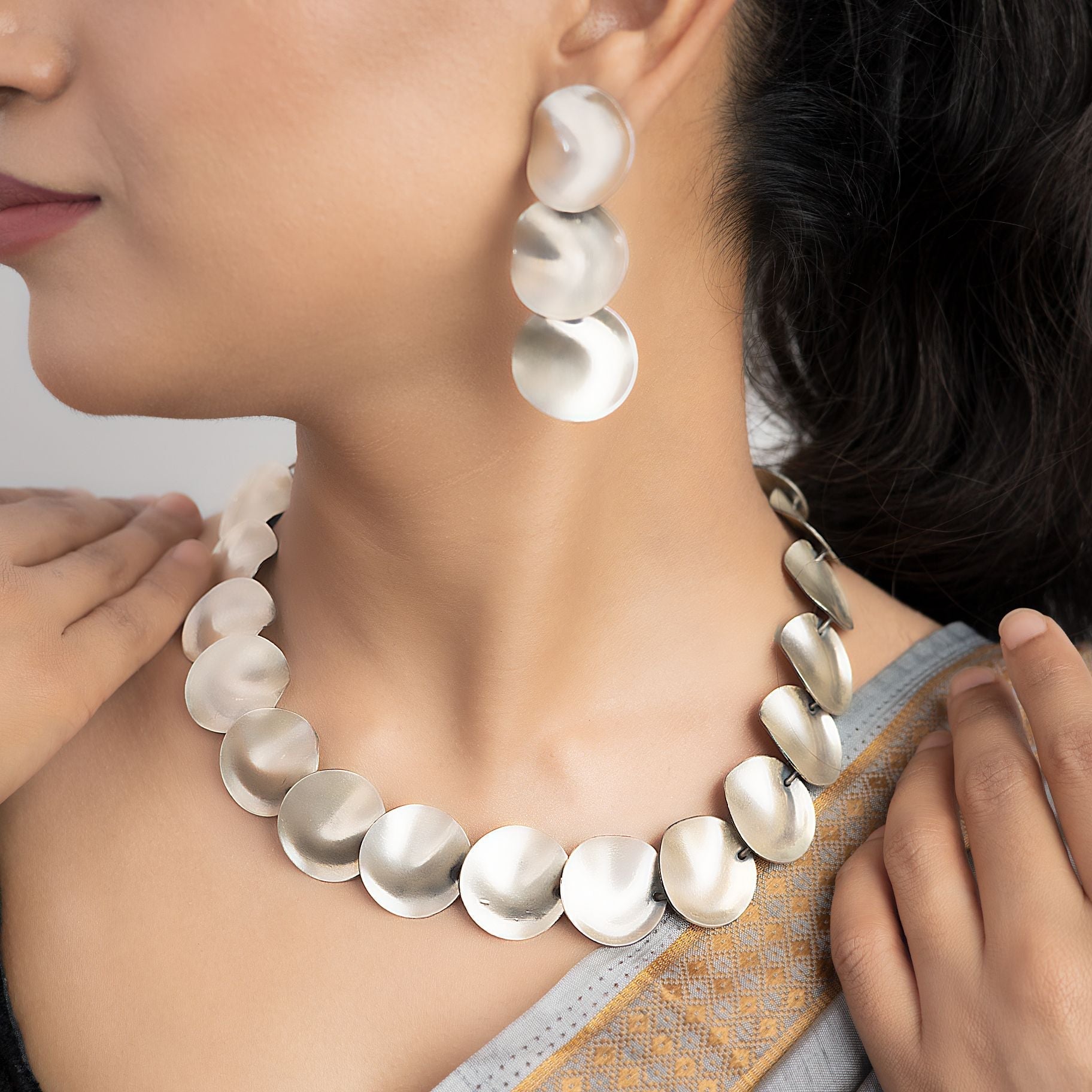 Indo-western Disc Shaped Set silverhousebyrj