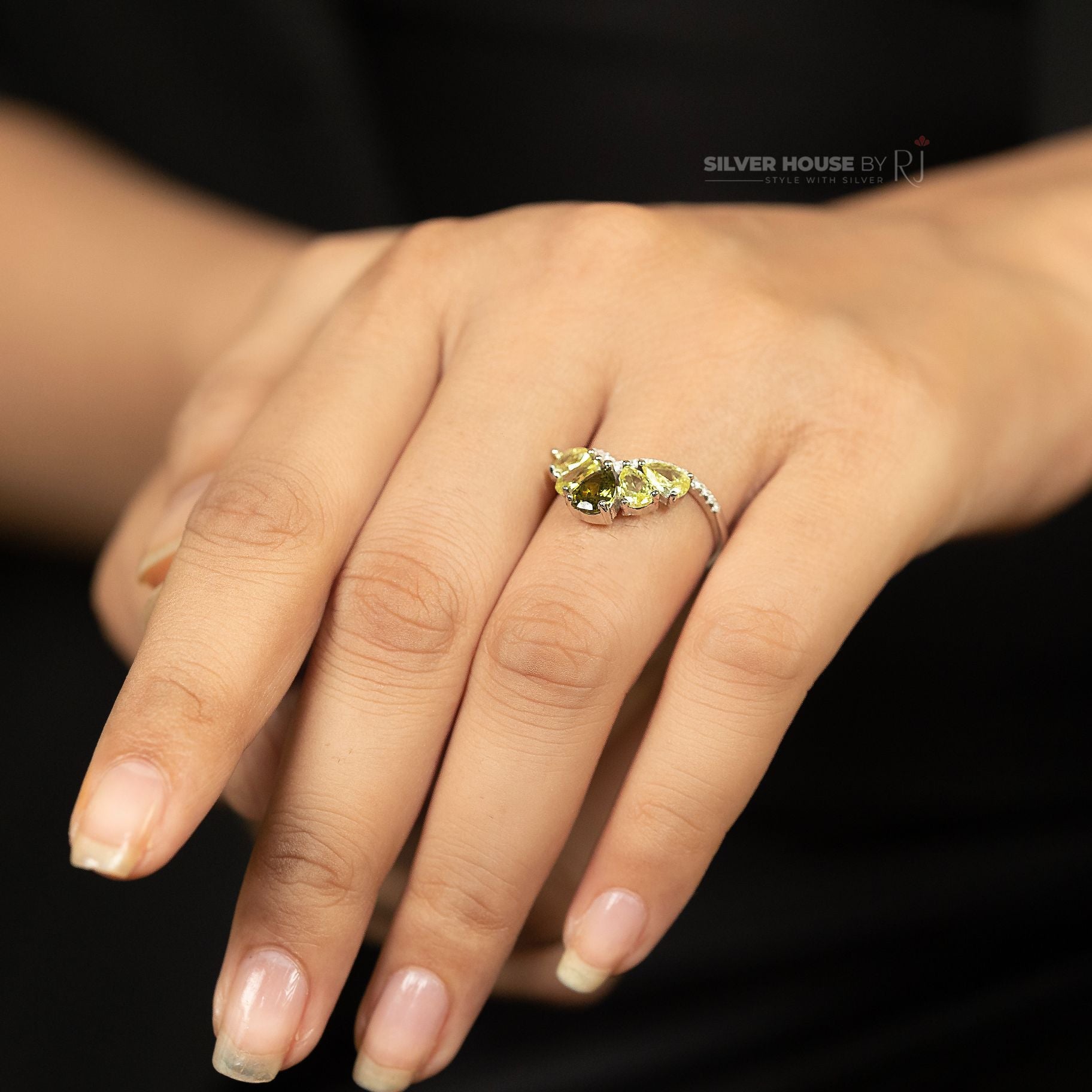 Italian Ring with Stones silverhousebyrj
