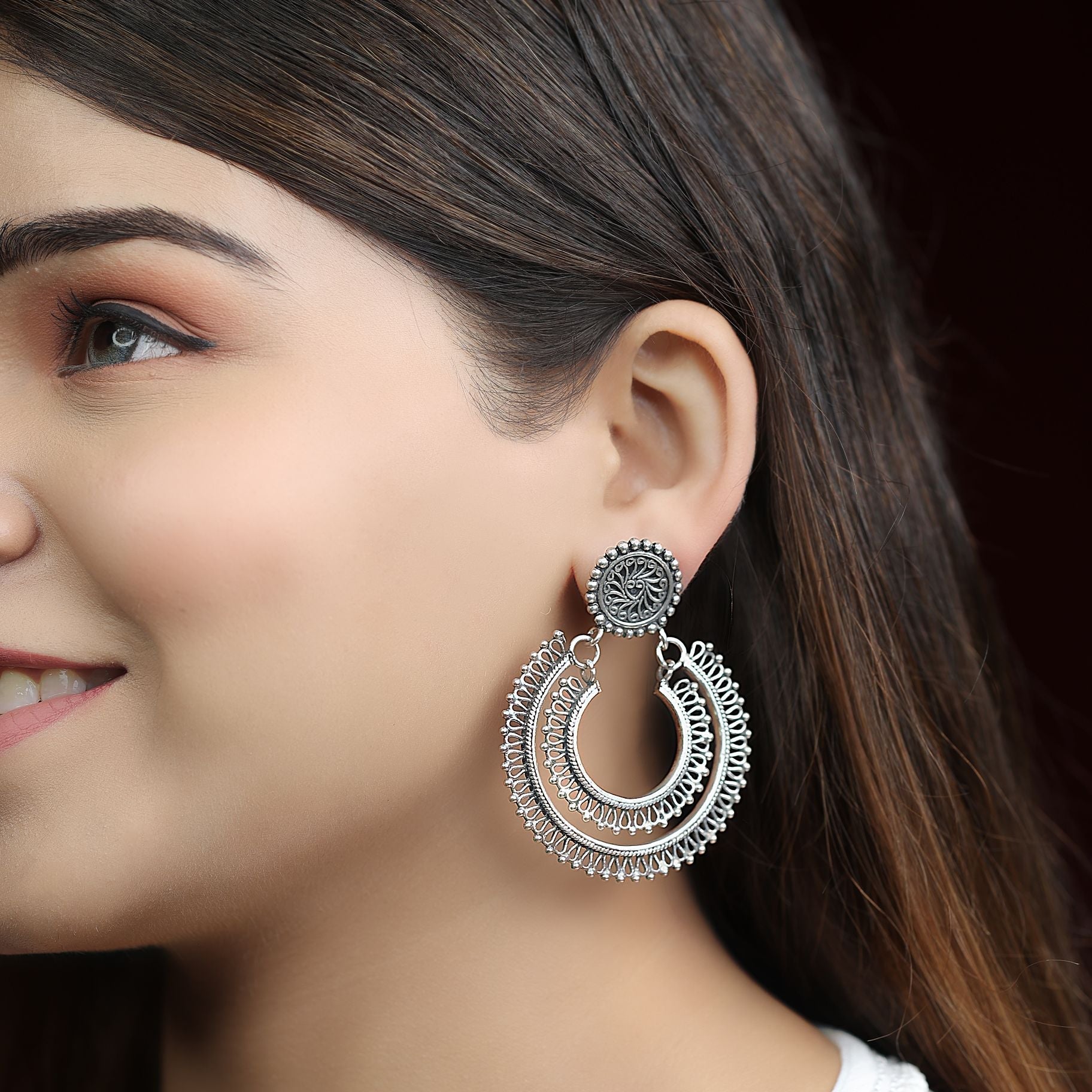 Luna Double Layered Earrings silverhousebyrj