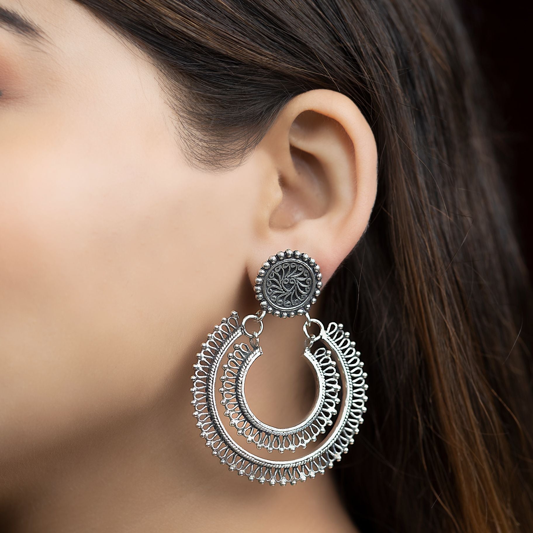 Luna Double Layered Earrings silverhousebyrj