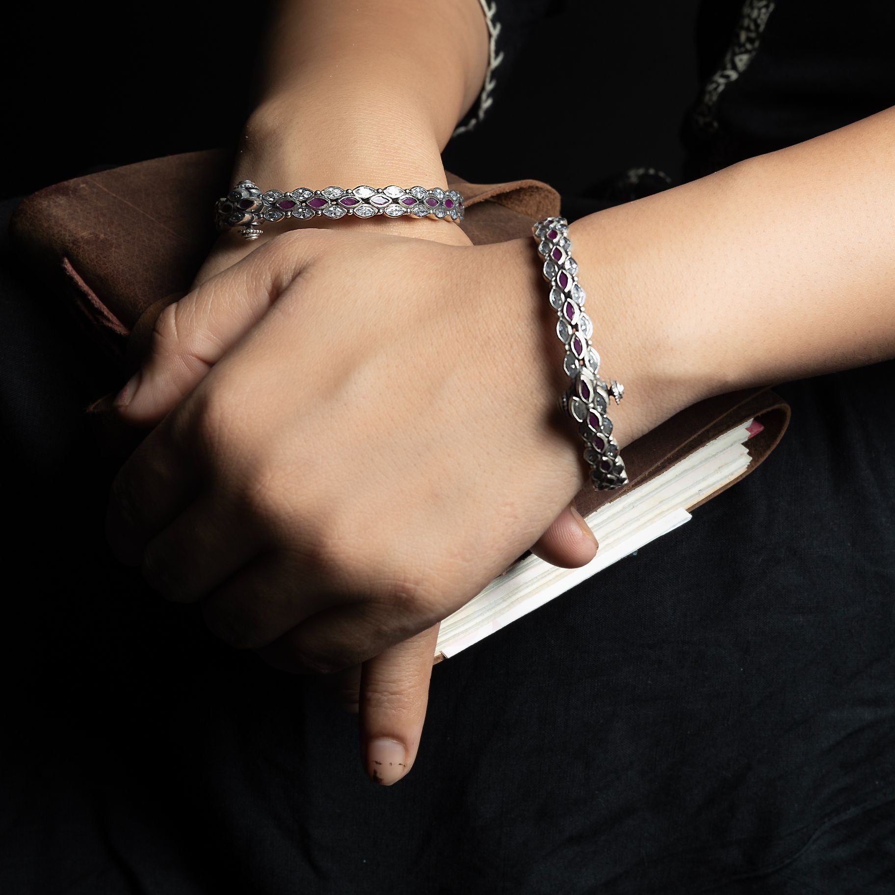 Magenta Kempstone Alluring Bangles silverhousebyrj
