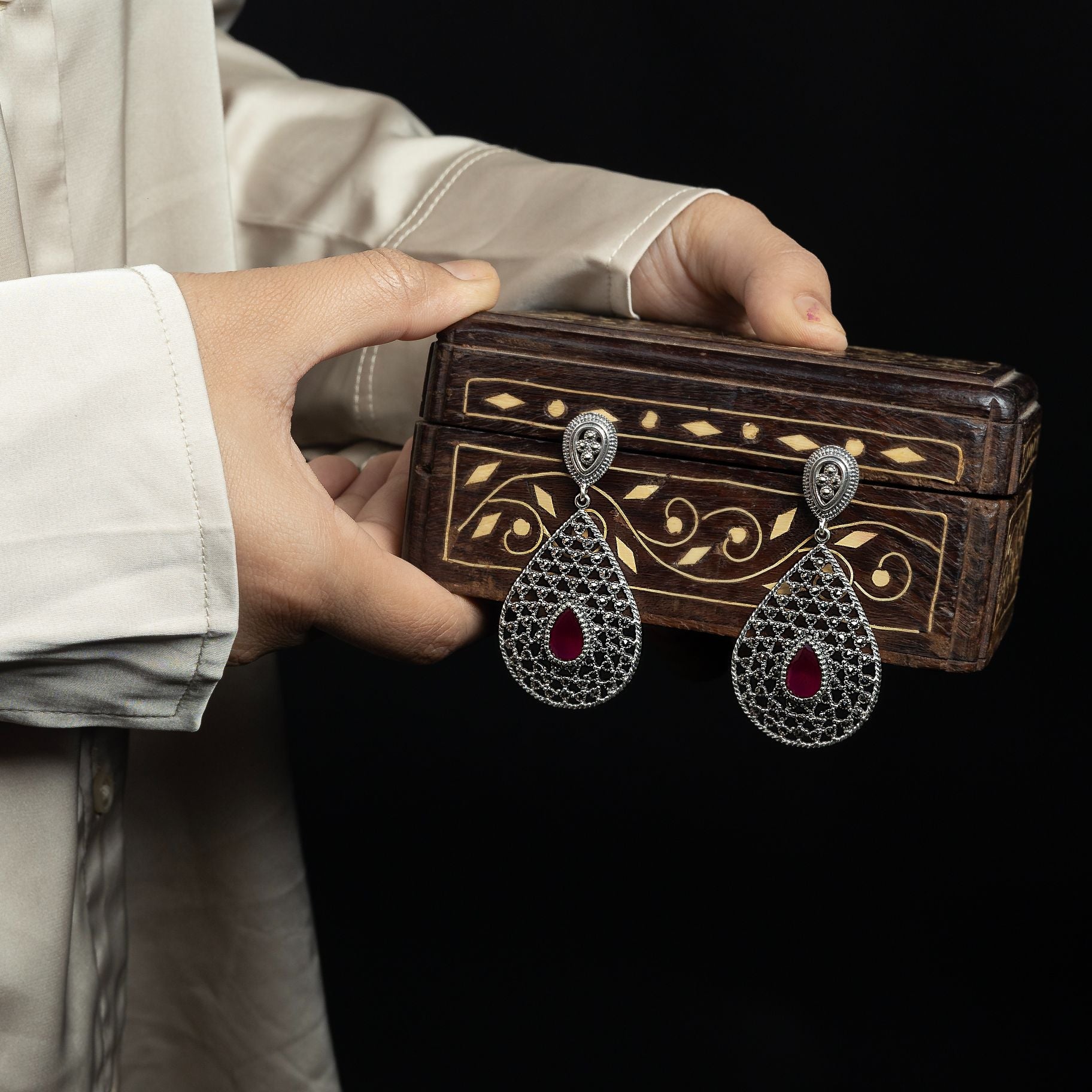Magnificent Jali Petal Earring silverhousebyrj