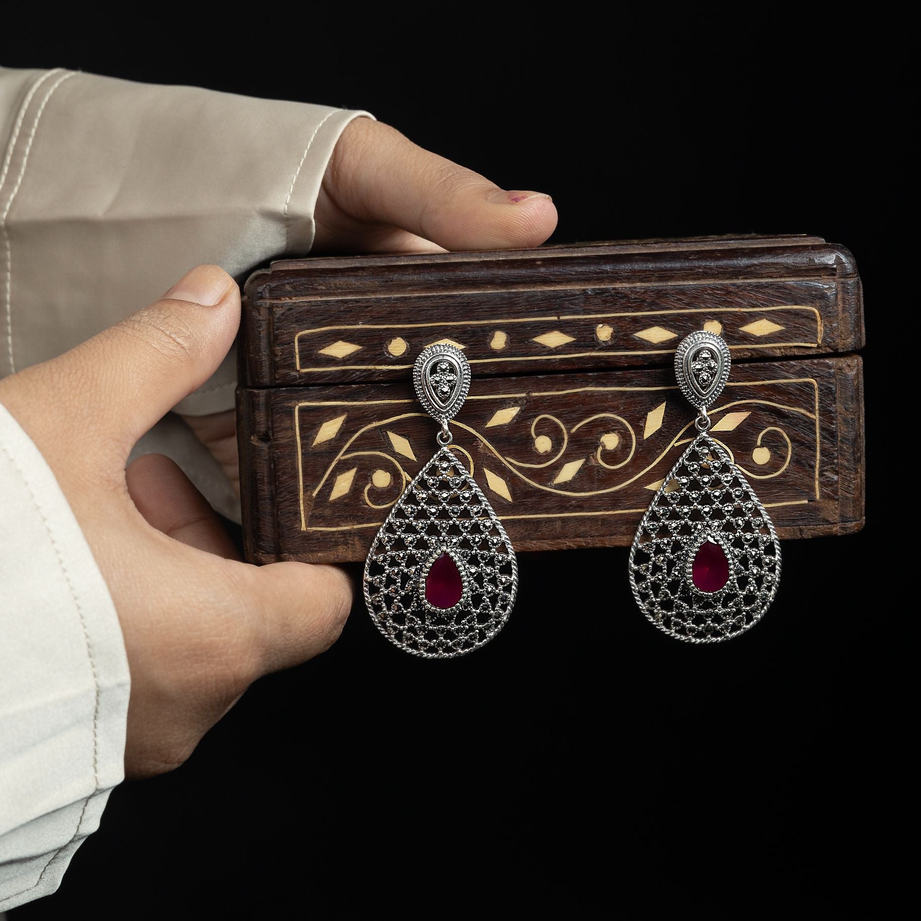 Magnificent Jali Petal Earring silverhousebyrj