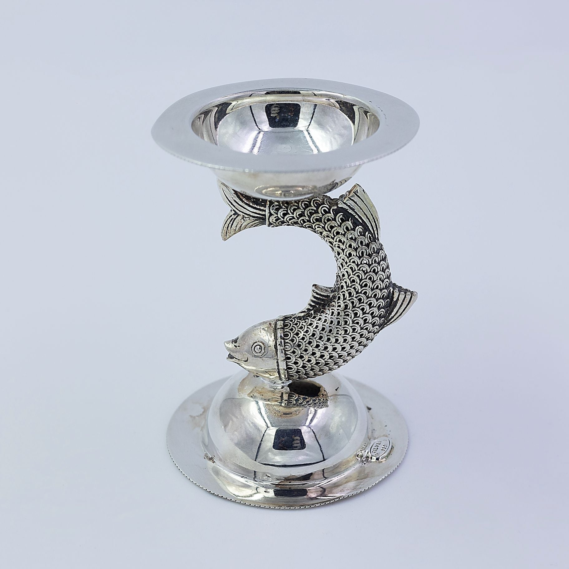 Majestic Silver Fish Diya silverhousebyrj