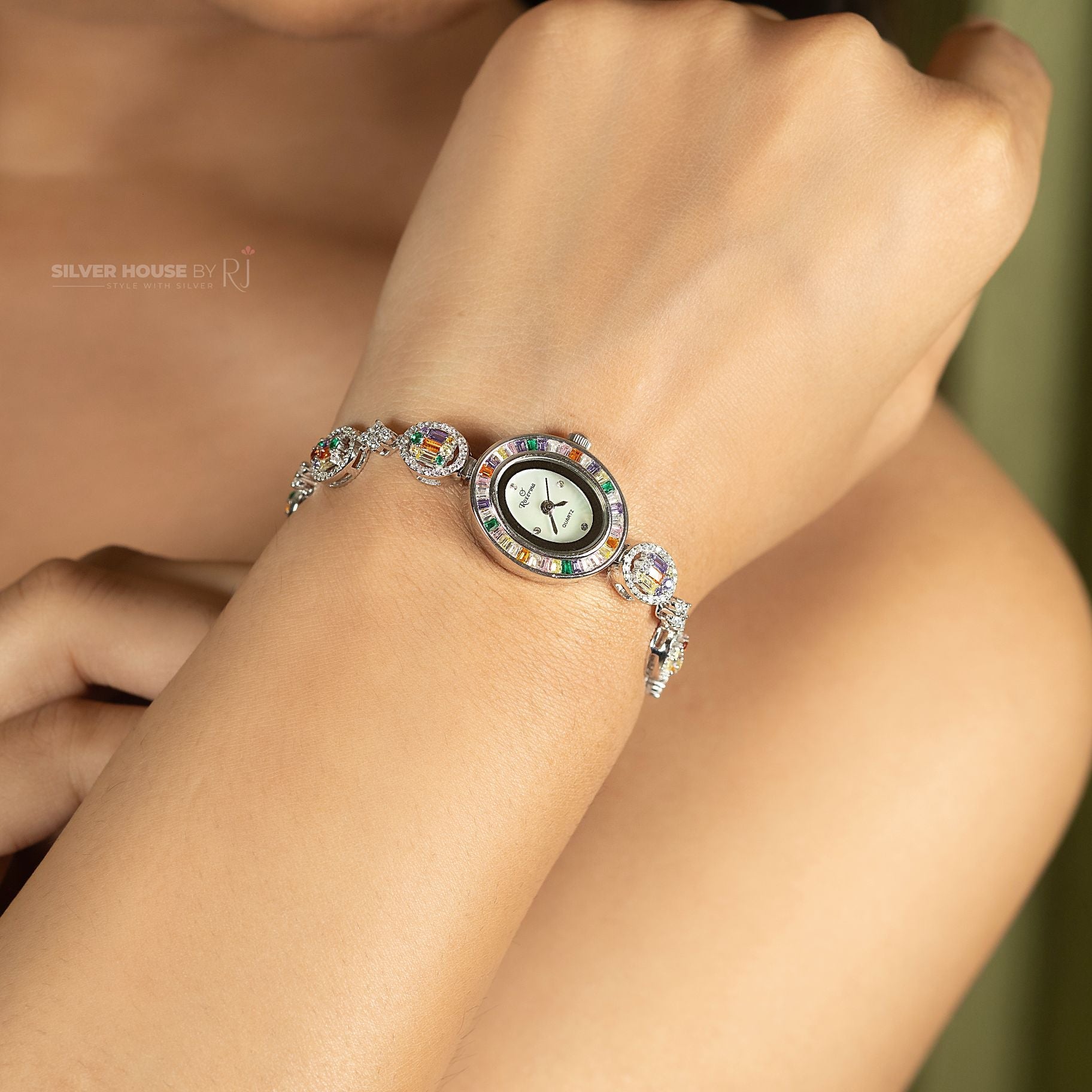 Majestic Vibgyor Italian Wrist Watch silverhousebyrj