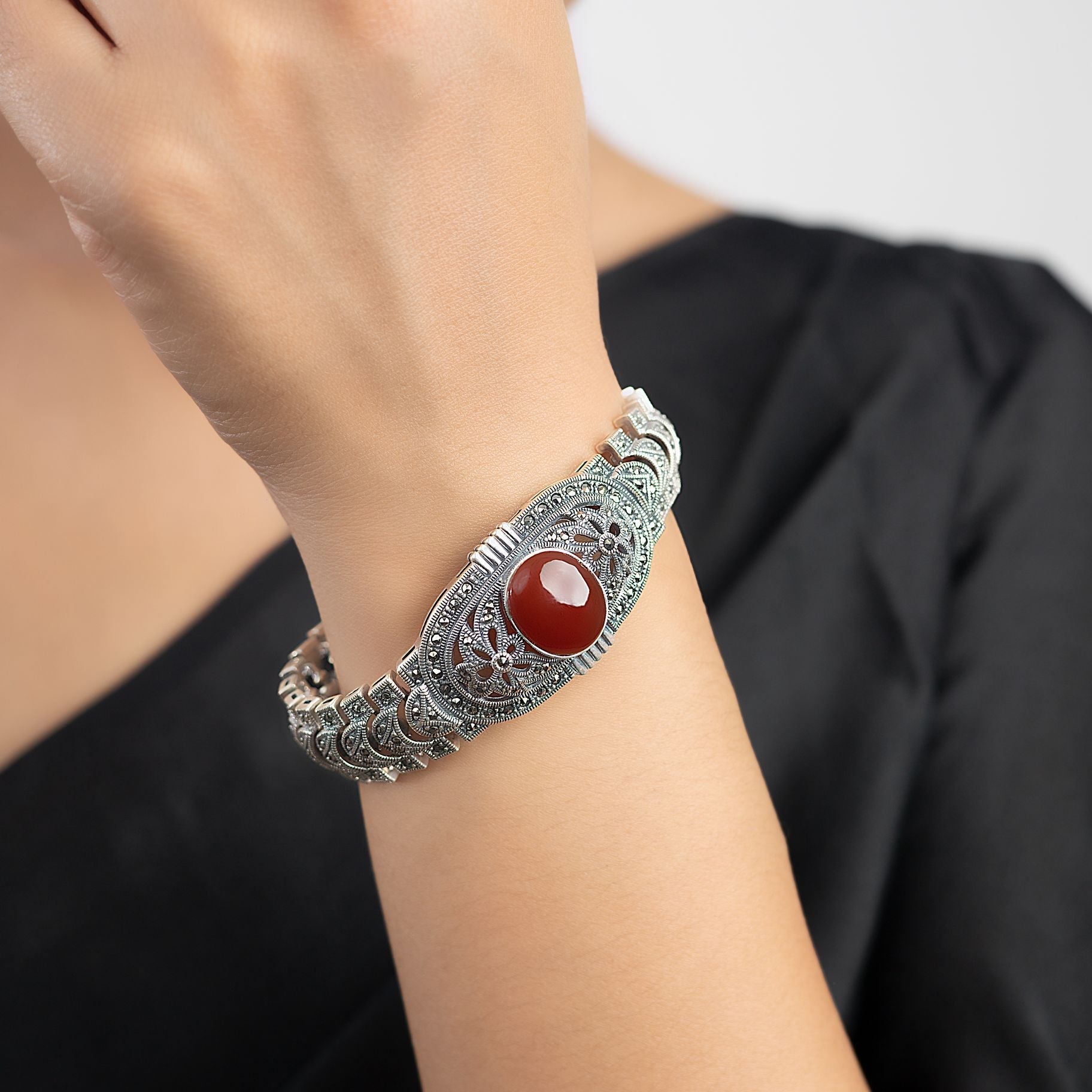 Marcasite Bracelet in Sterling Silver silverhousebyrj