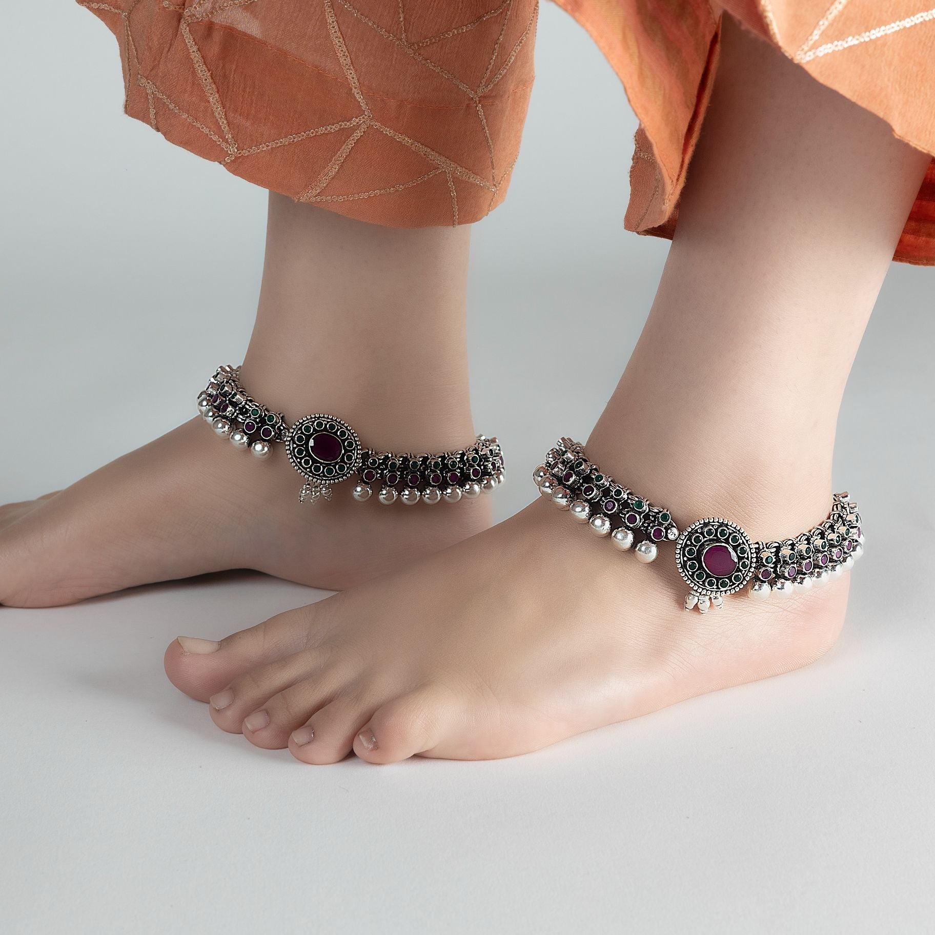Marwadi Paazeb Anklet silverhousebyrj