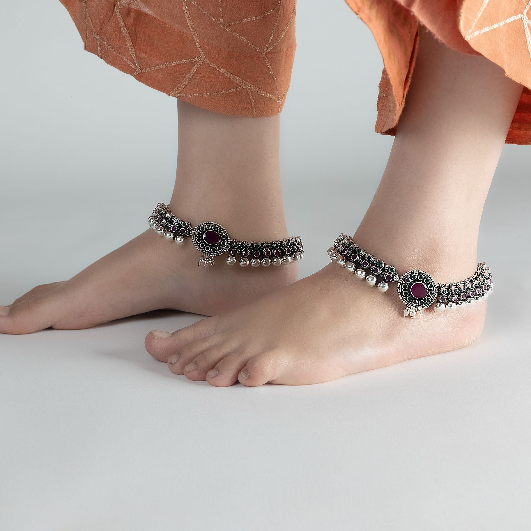 Marwadi Paazeb Anklet silverhousebyrj