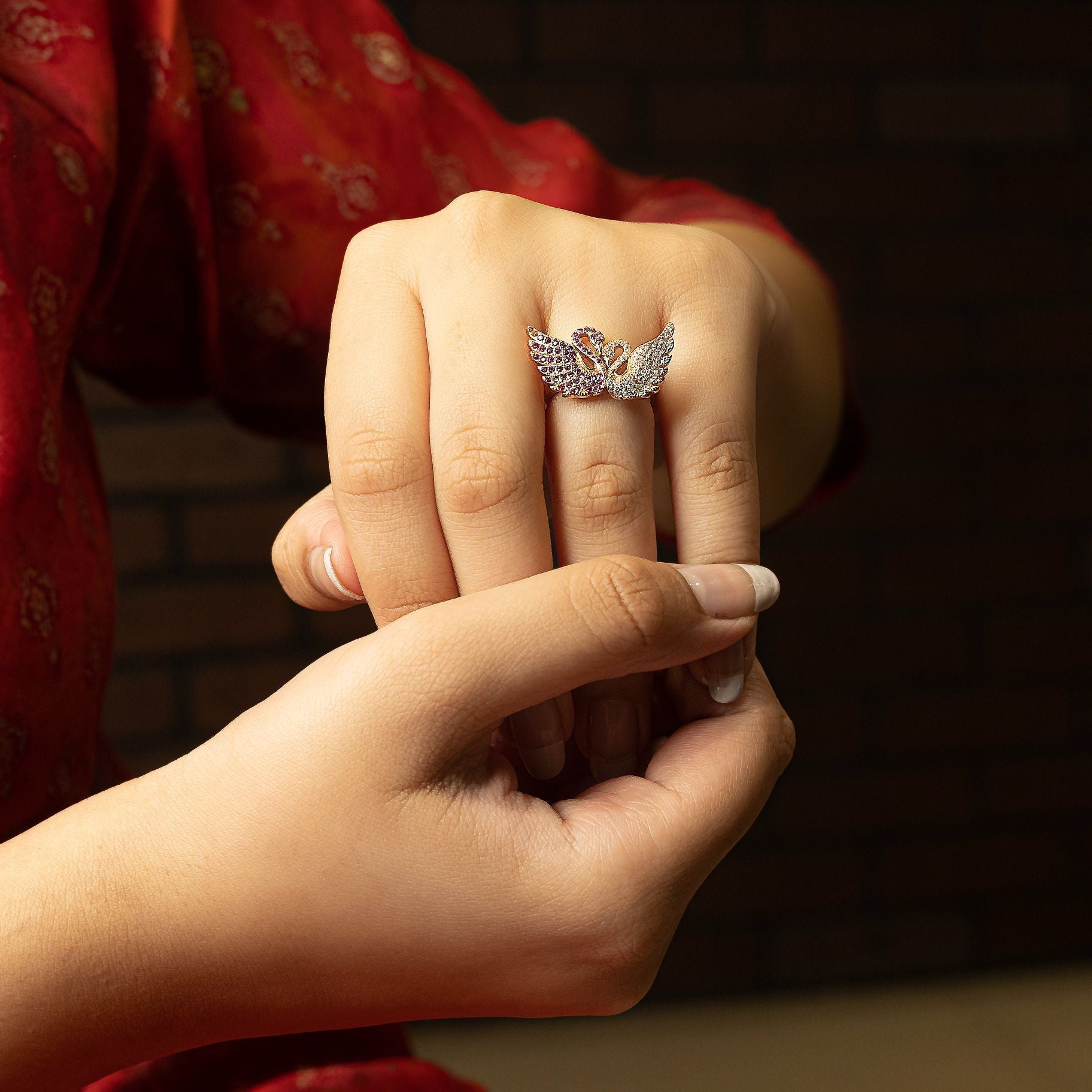 Mesmerising Birds Elegant Ring silverhousebyrj