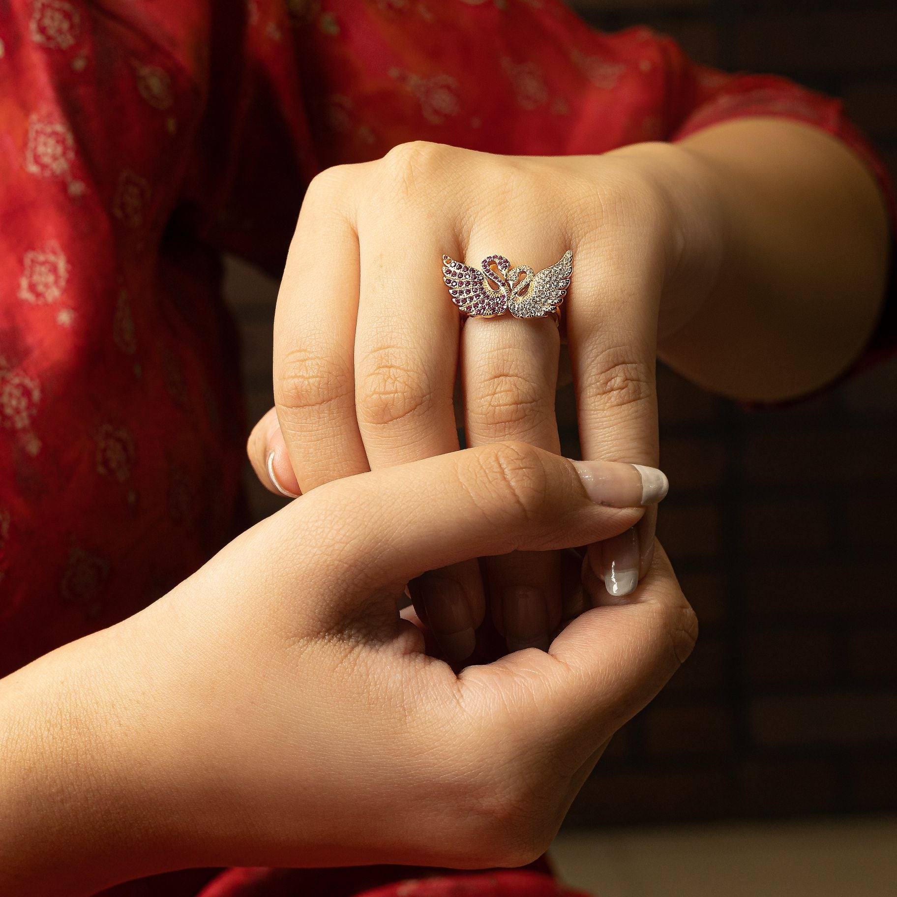 Mesmerising Birds Elegant Ring silverhousebyrj